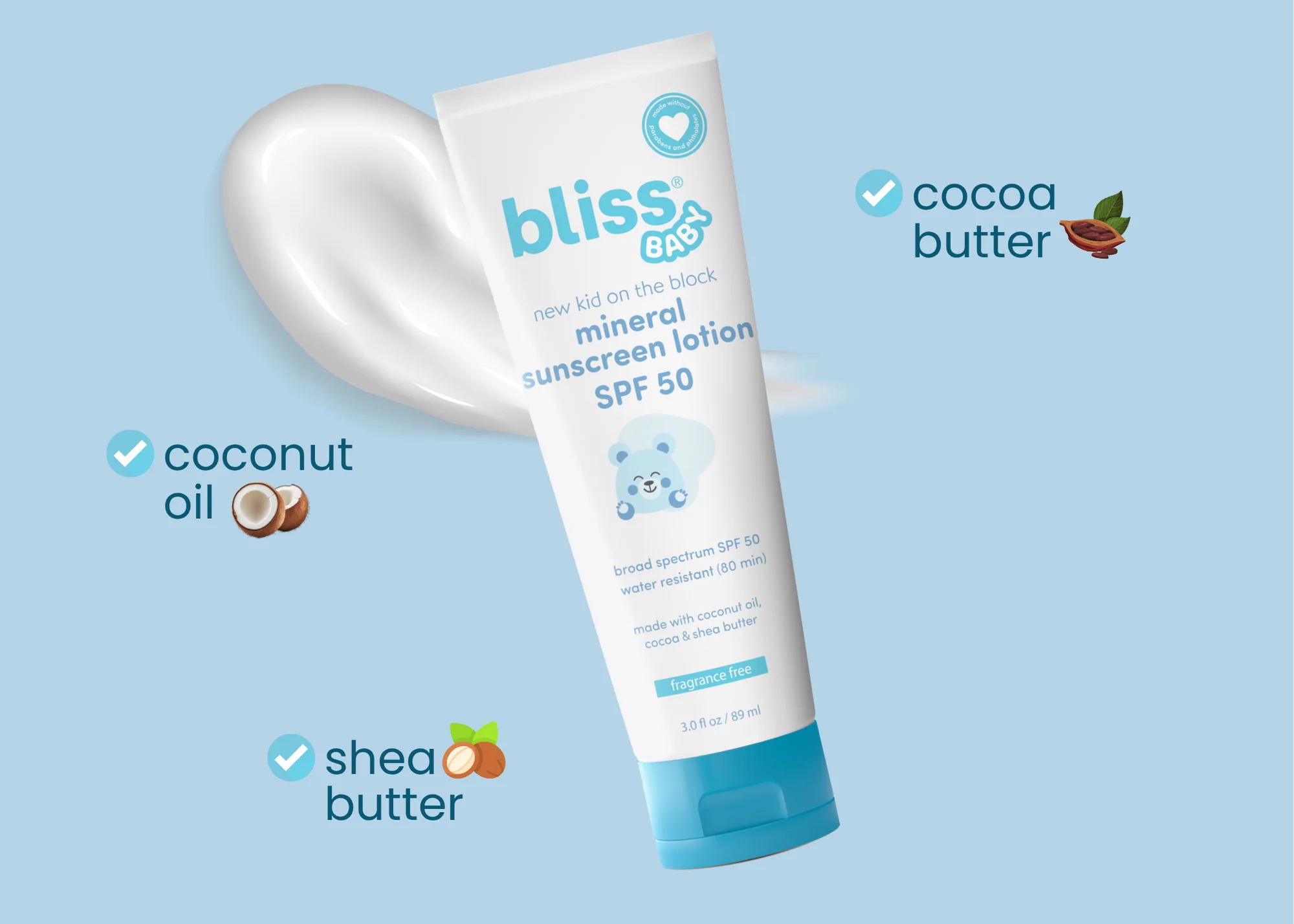 New Kid on the Block Mineral Sunscreen Lotion - SPF 50 - Image 5