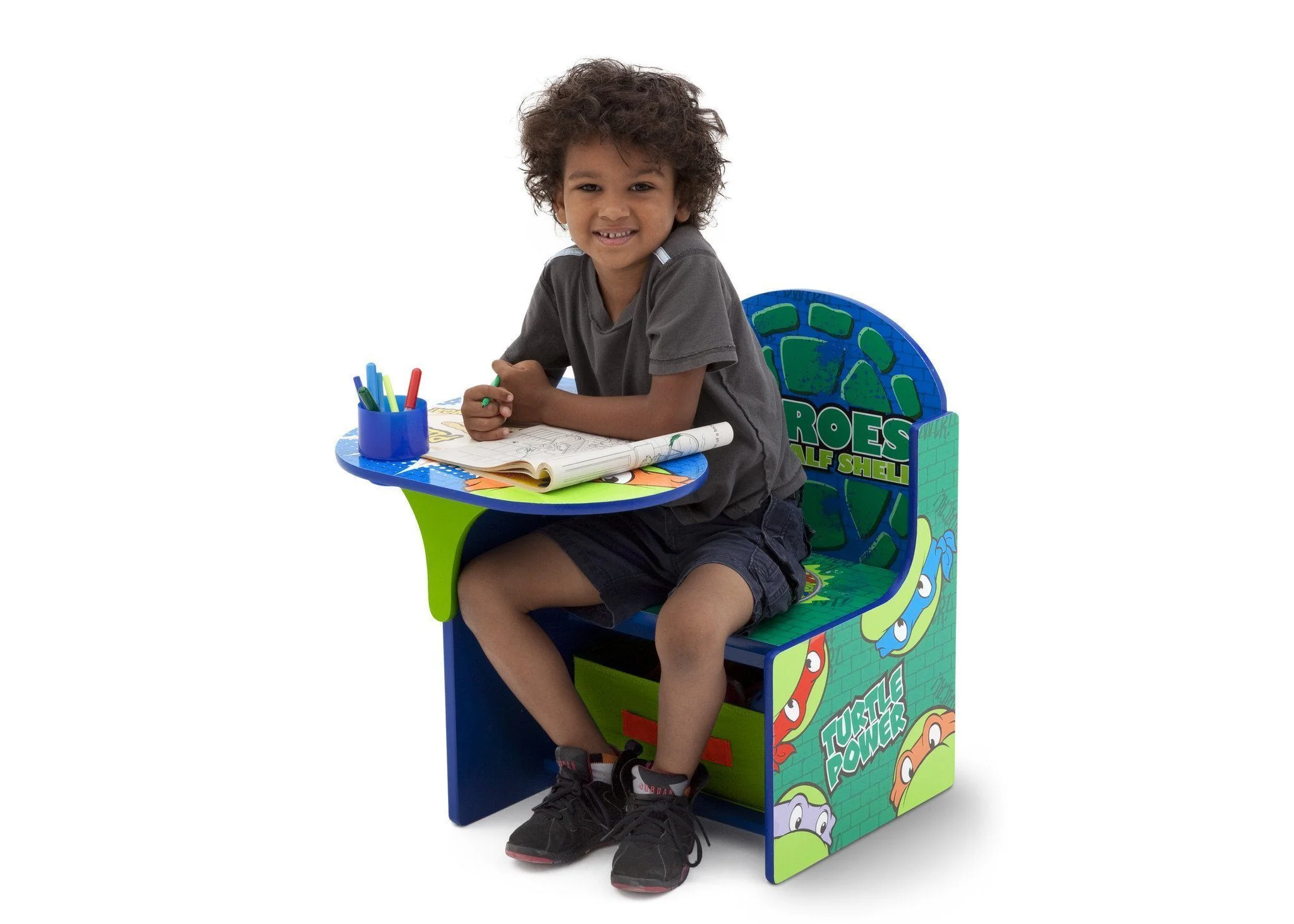 Teenage Mutant Ninja Turtles Chair Desk with Storage Bin - Image 4