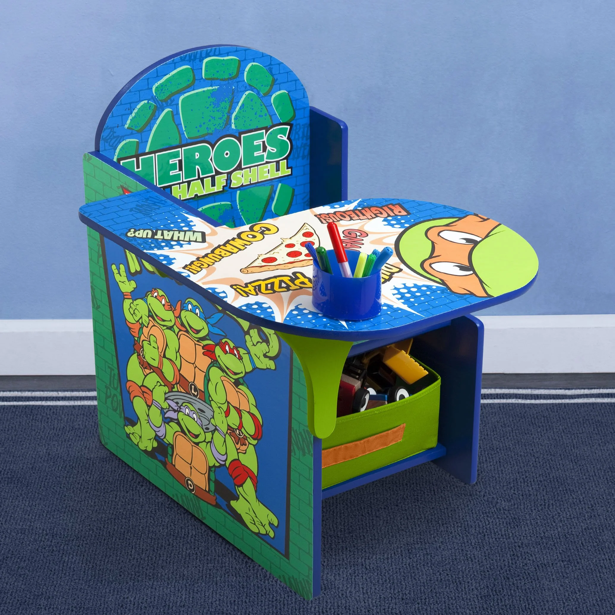 Teenage Mutant Ninja Turtles Chair Desk with Storage Bin - Image 6