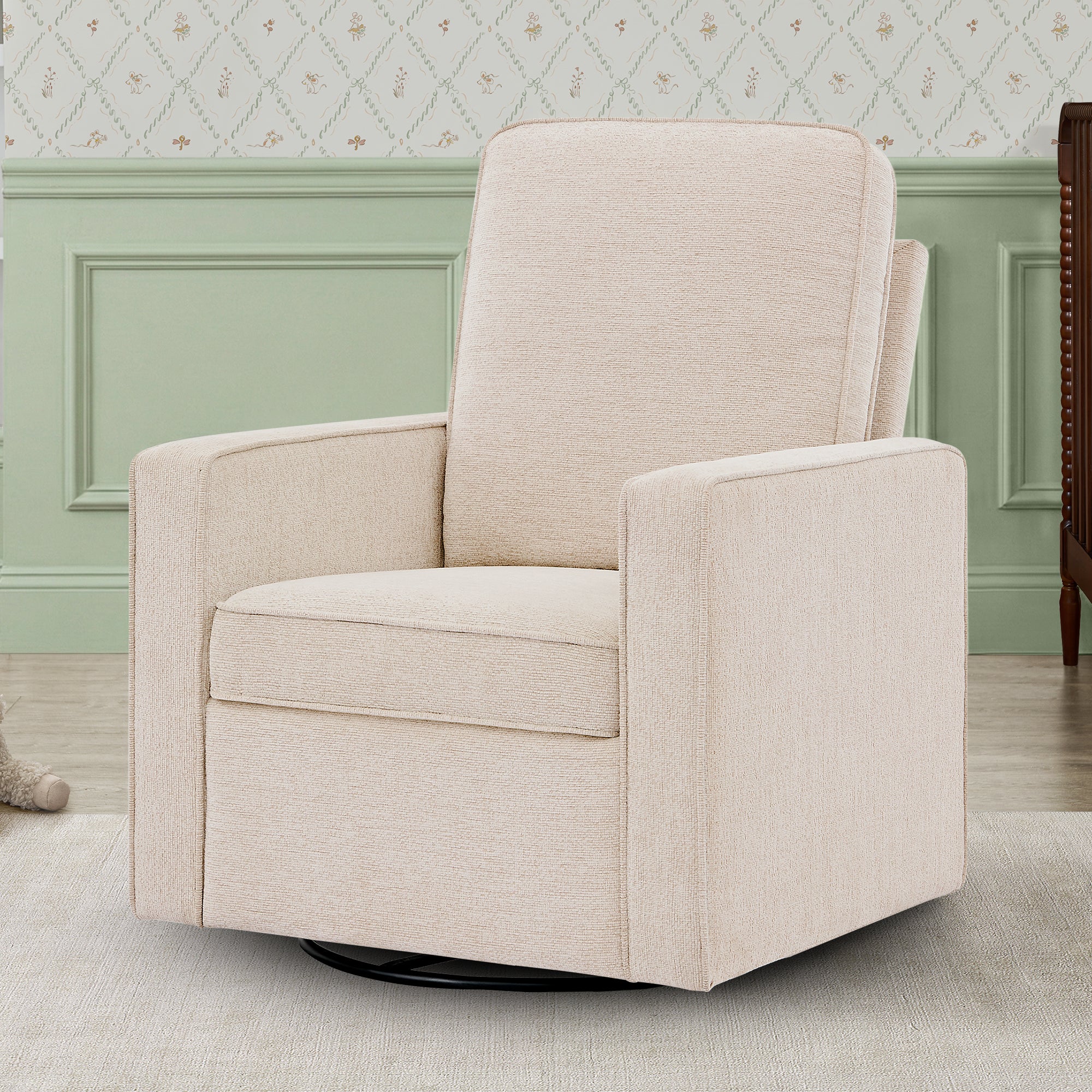 Noah Upholstered Swivel Glider - Image 11