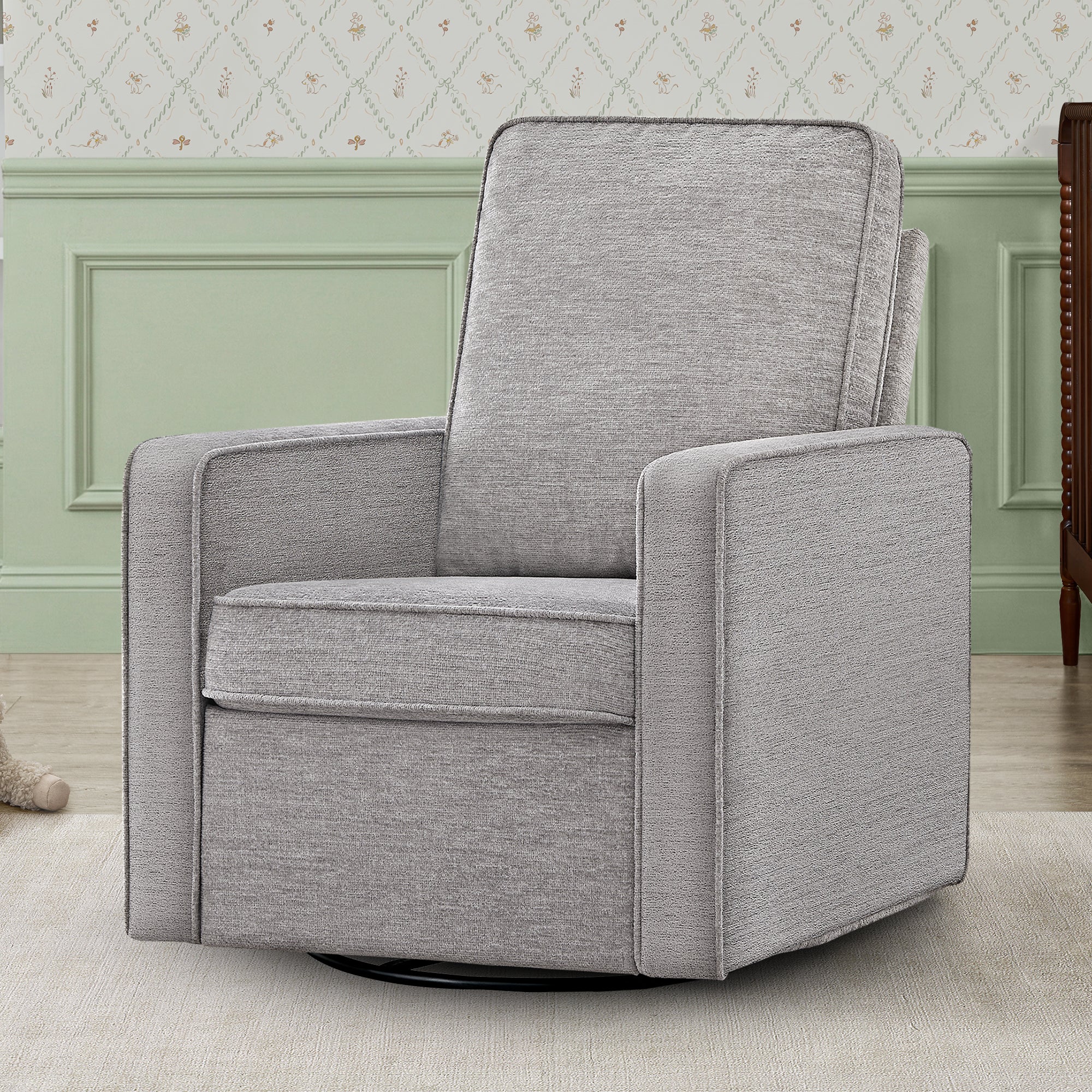 Noah Upholstered Swivel Glider - Image 12