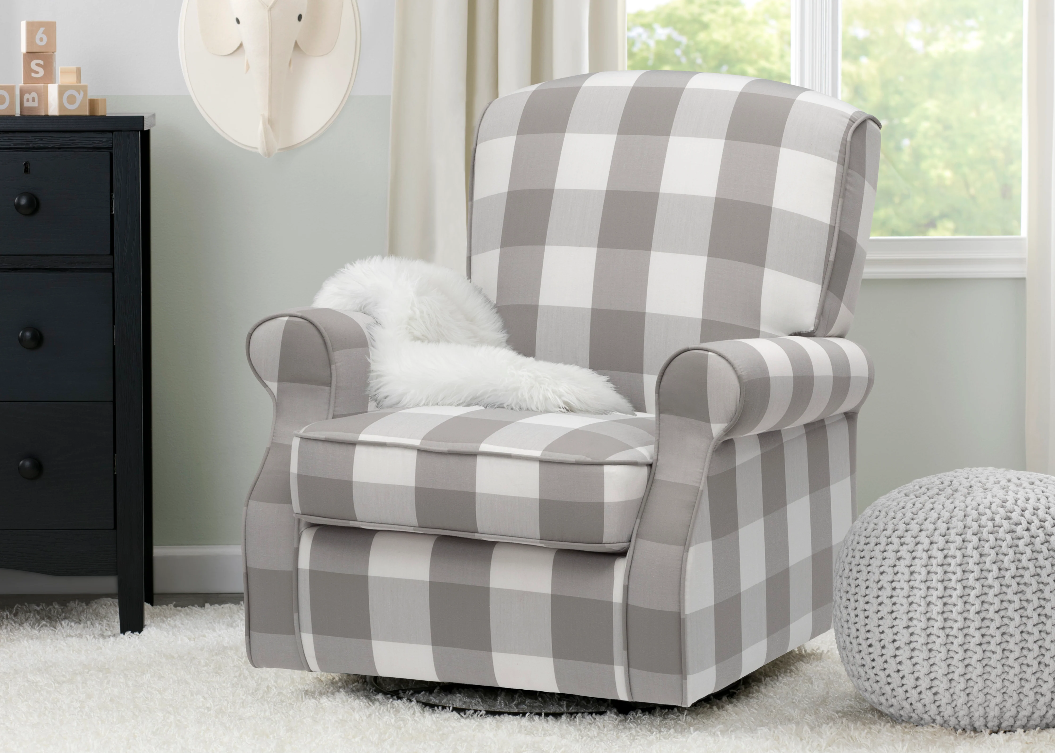 Oakley Nursery Glider Swivel Rocker Chair - Image 6