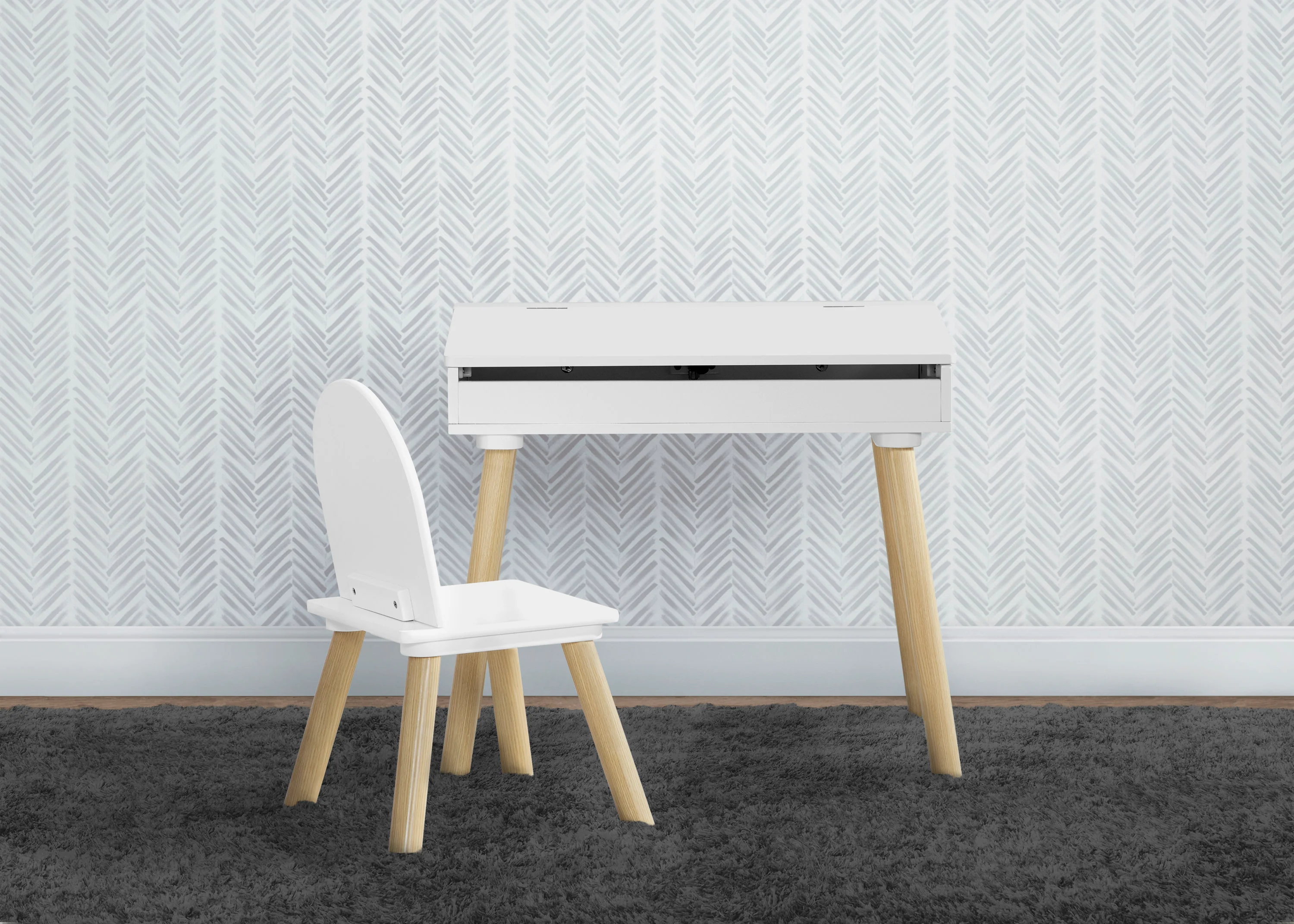 Ollie Lift-Top Desk and Chair Set for Toddlers & Up