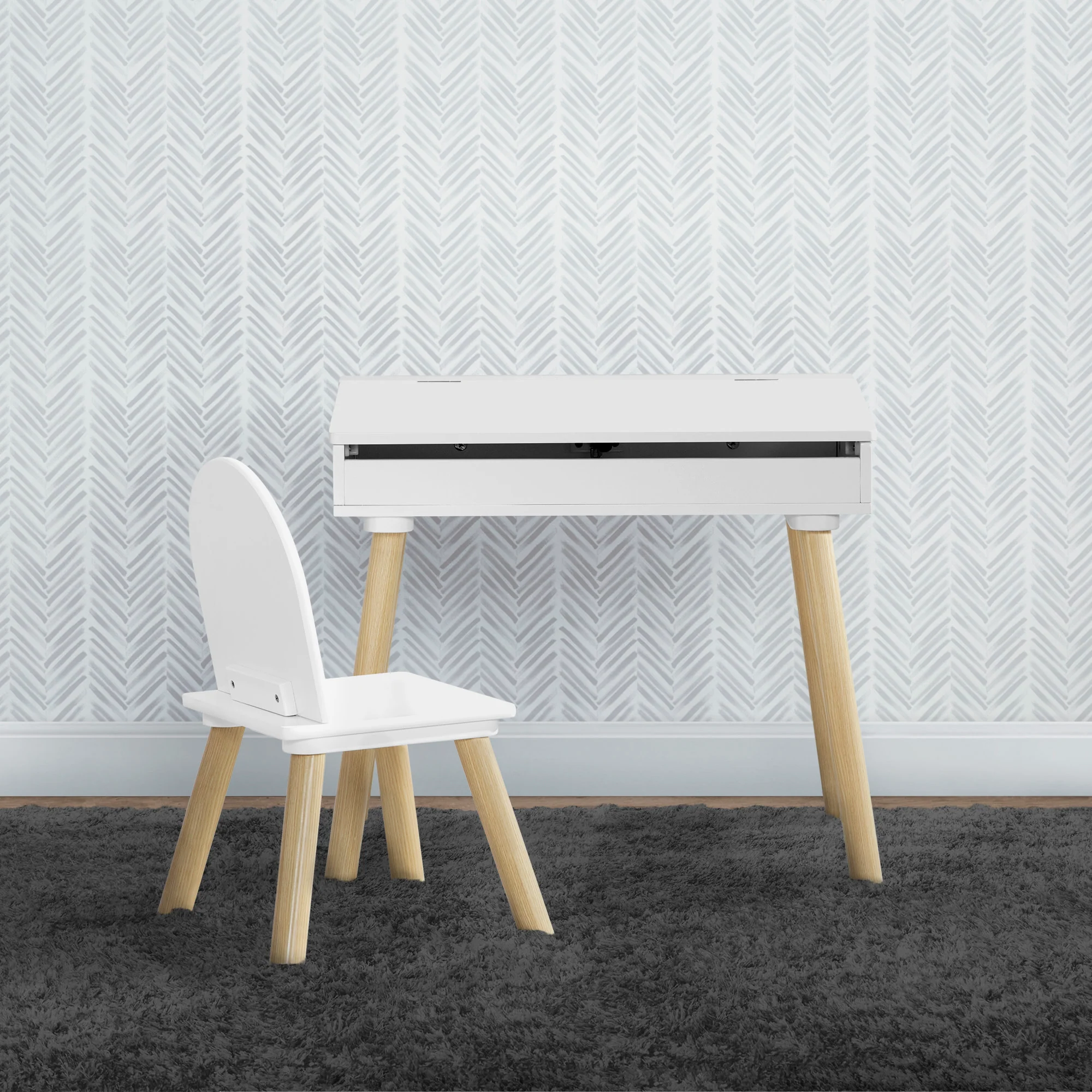 Ollie Lift-Top Desk and Chair Set for Toddlers & Up - Image 5