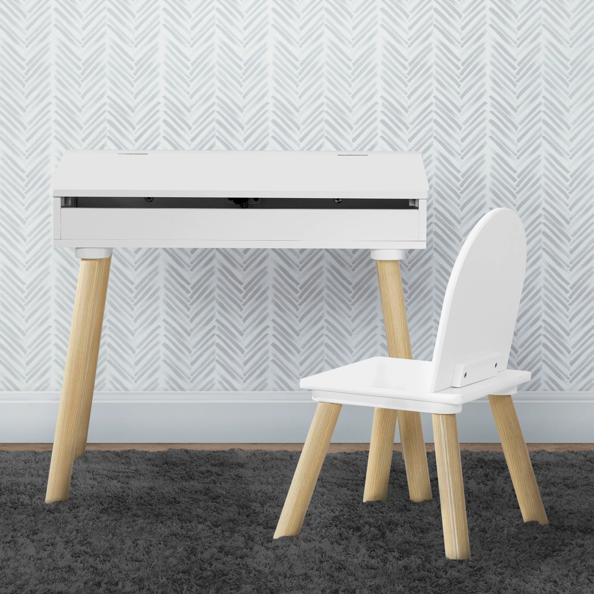 Ollie Lift-Top Desk and Chair Set for Toddlers & Up - Image 7