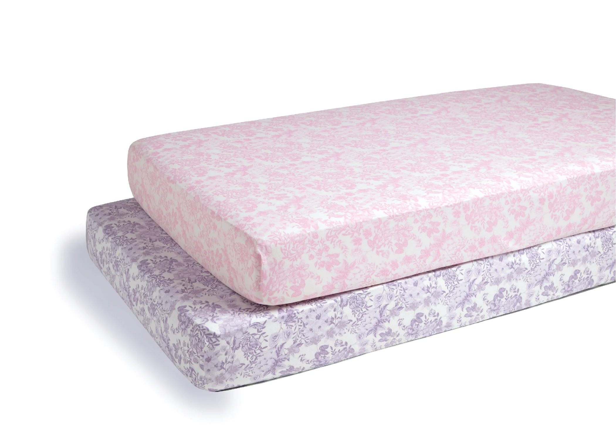 Pastel Floral Fitted Crib Sheets - 2 Pack - Image 5
