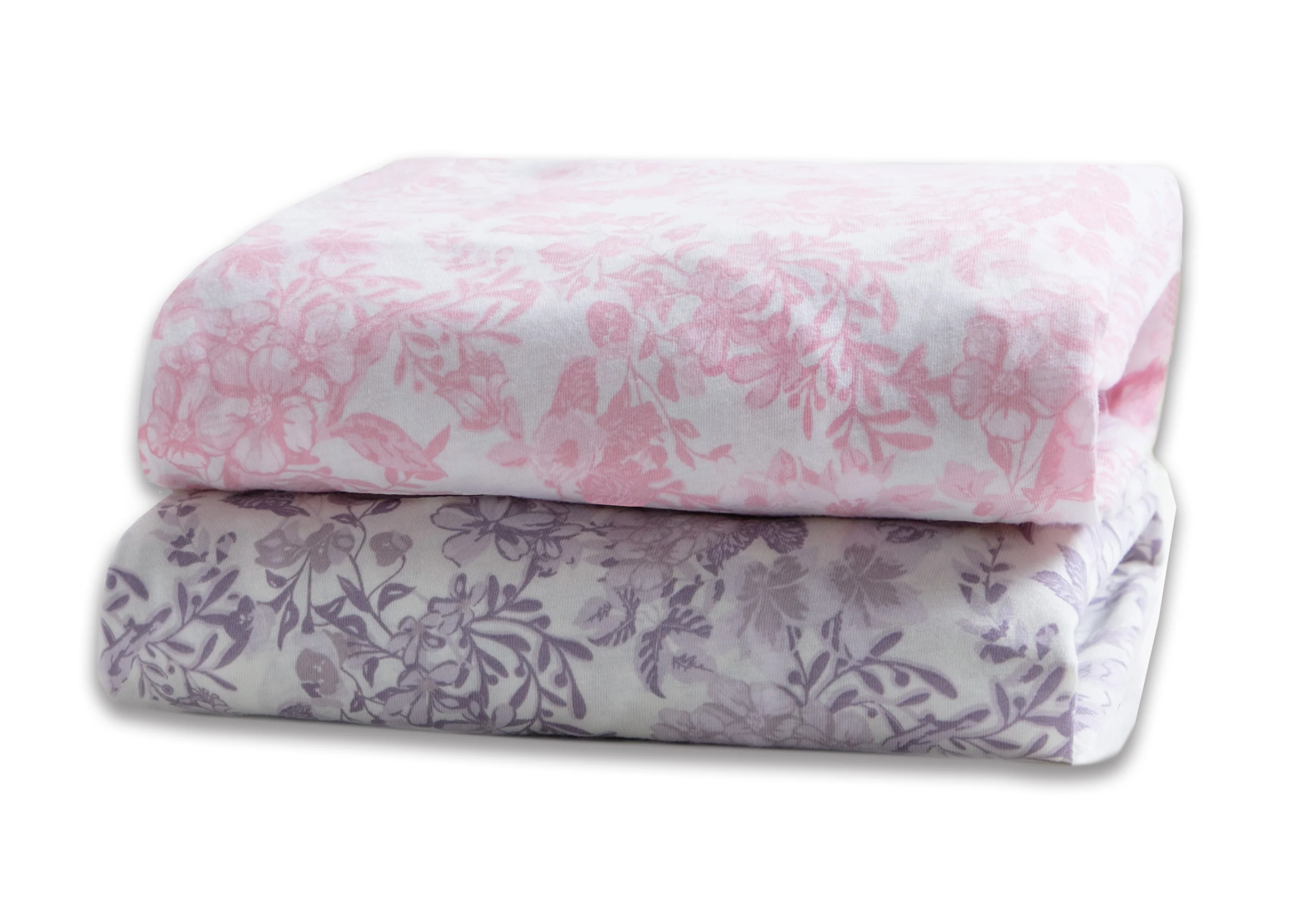 Pastel Floral Fitted Crib Sheets - 2 Pack - Image 7