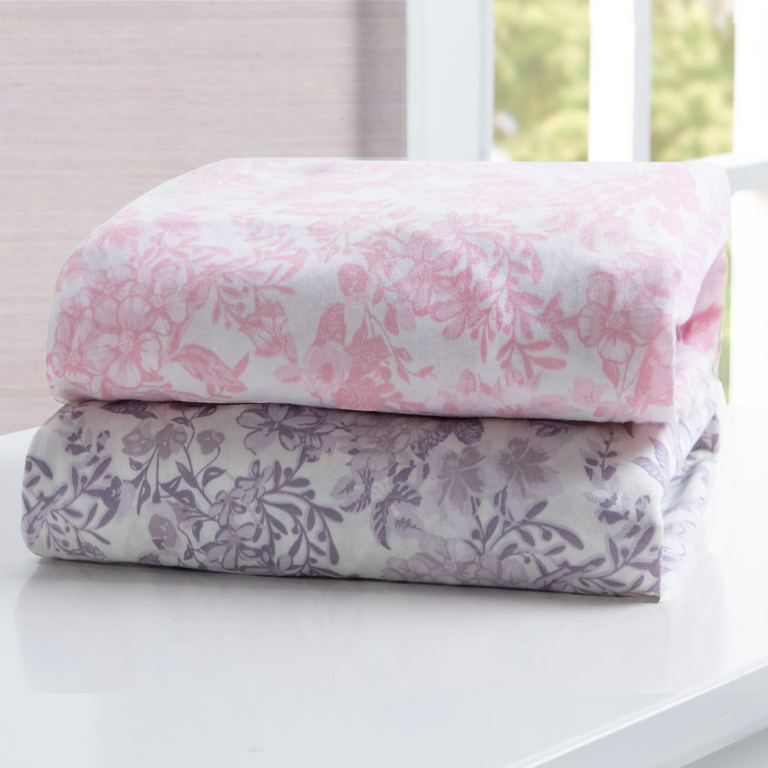 Pastel Floral Fitted Crib Sheets - 2 Pack - Image 8