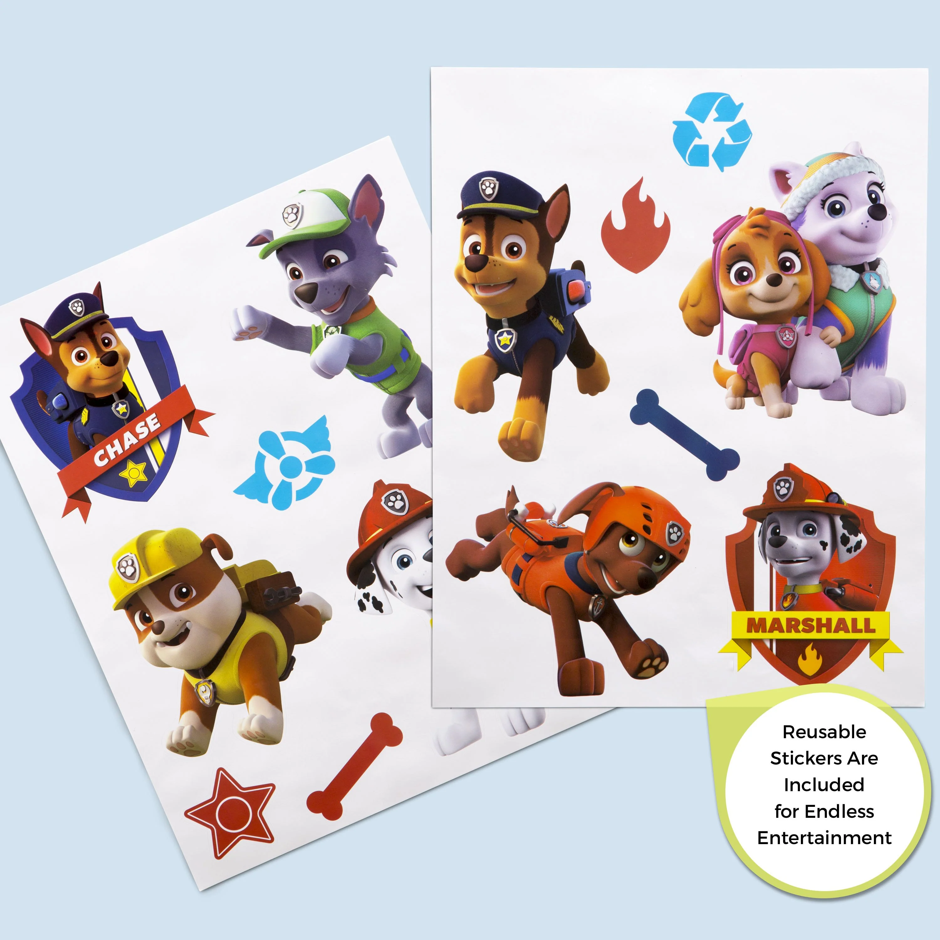 Nick Jr. PAW Patrol 4-Piece Playroom Solution – Set Includes Table and 2 Chairs and 6-Bin Toy Organizer - Image 6