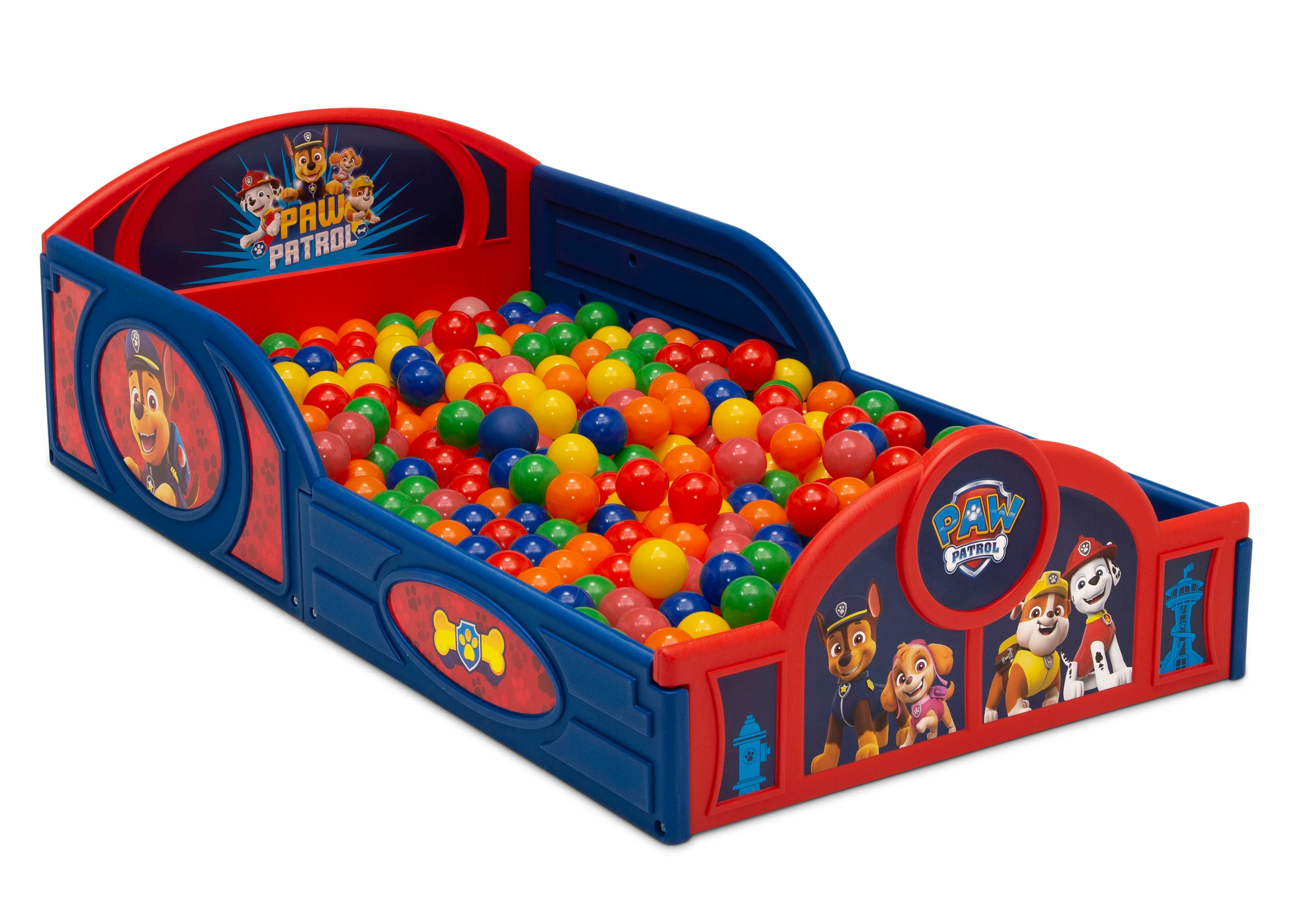 Paw Patrol 4-Piece Toddler Room-In-A-Box Set – Includes Sleep And Play Toddler Bed, Table, 1 Chair And Fabric Toy Box - Image 4