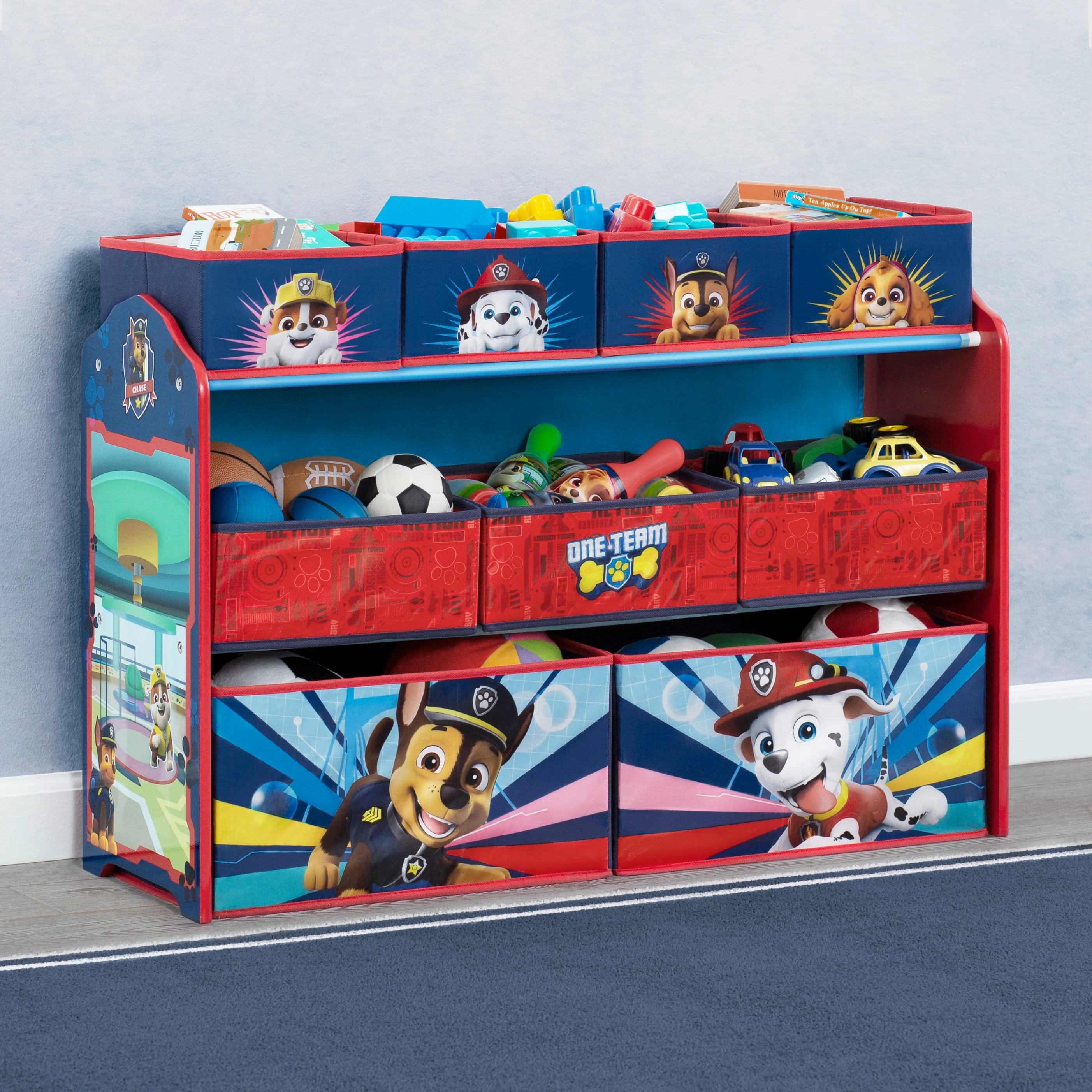 PAW Patrol Deluxe 9 Bin Design and Store Toy Organizer - Image 7