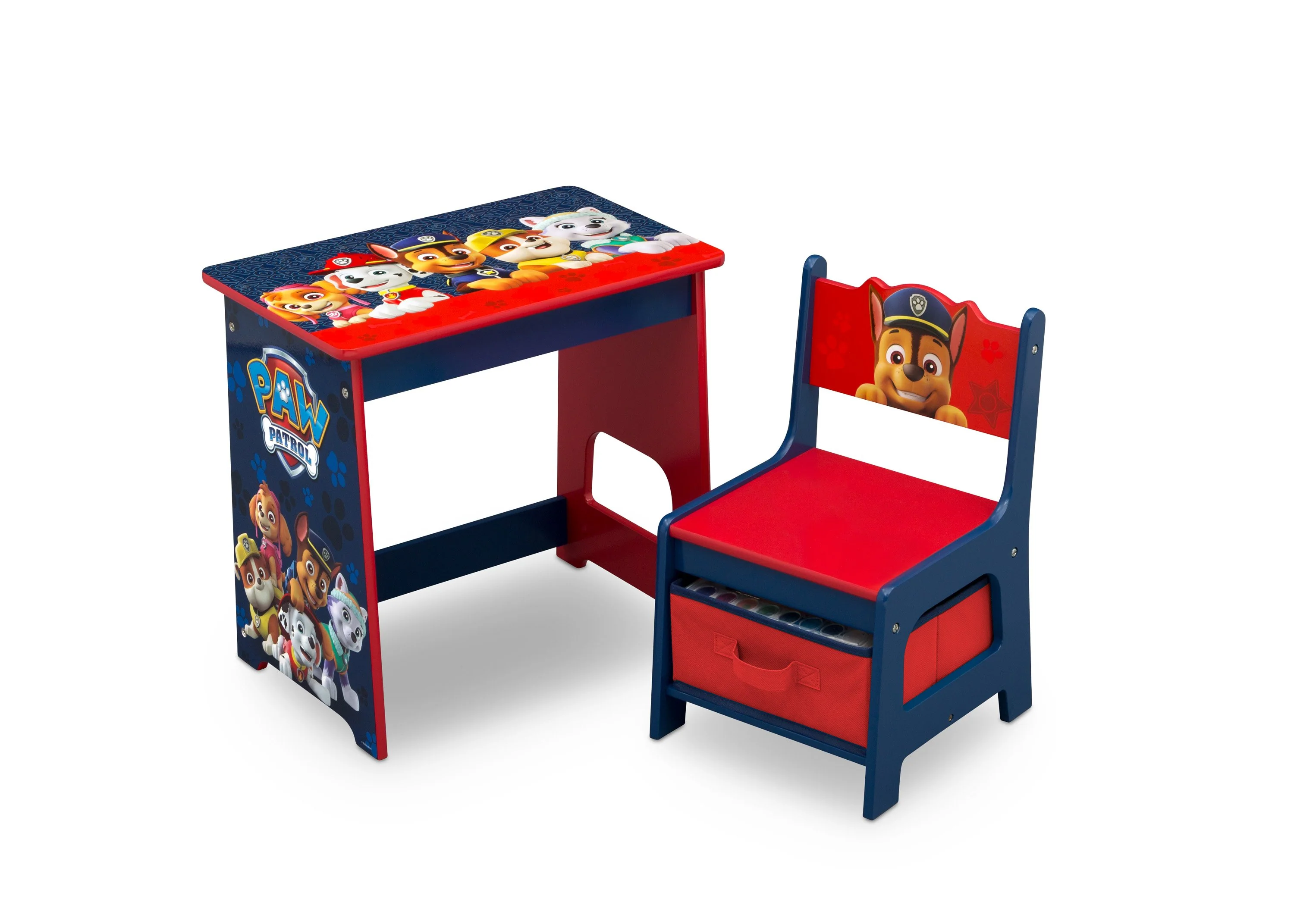 PAW Patrol Kids Wood Desk and Chair Set - Image 2
