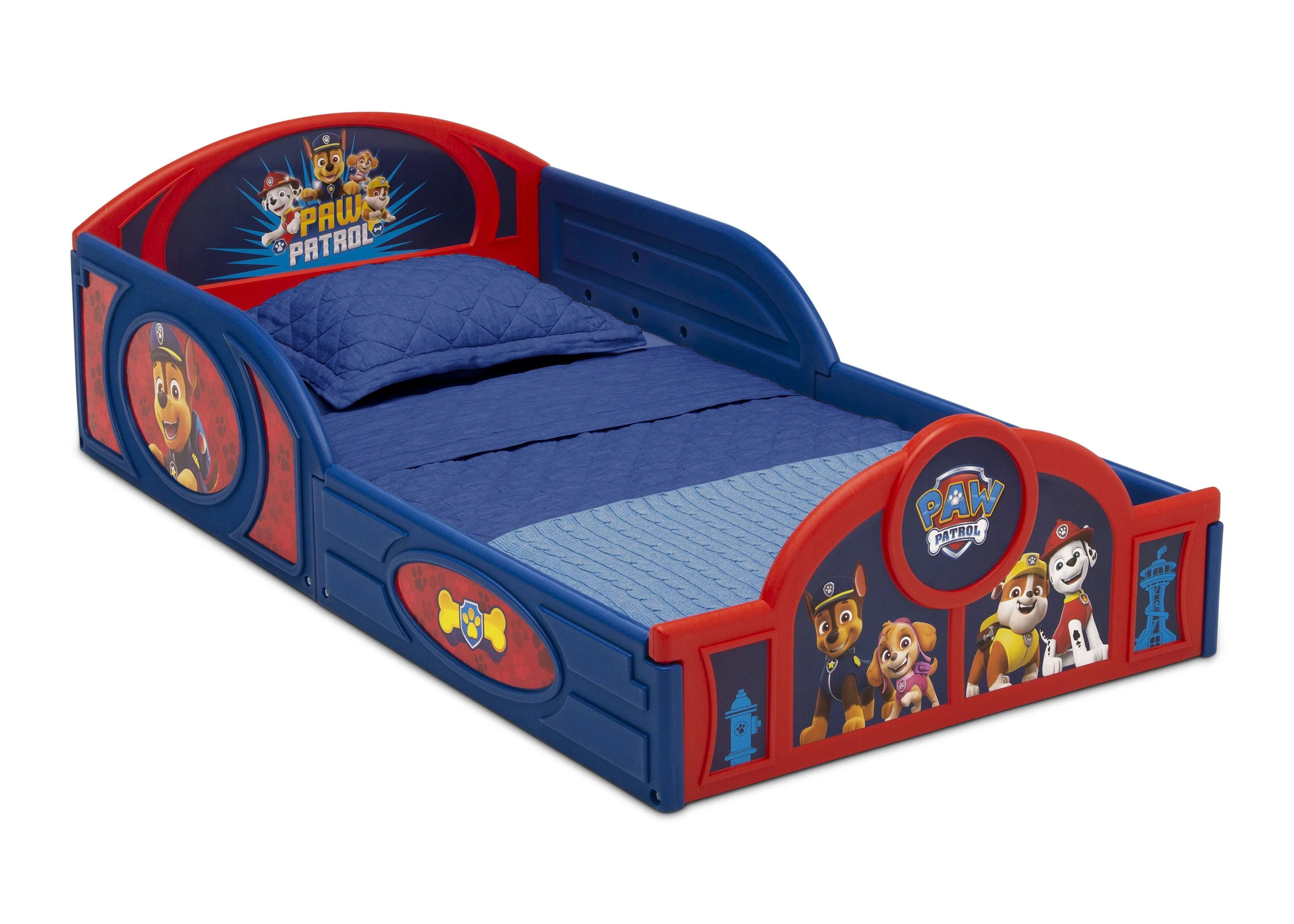 PAW Patrol Plastic Sleep and Play Toddler Bed - Image 3