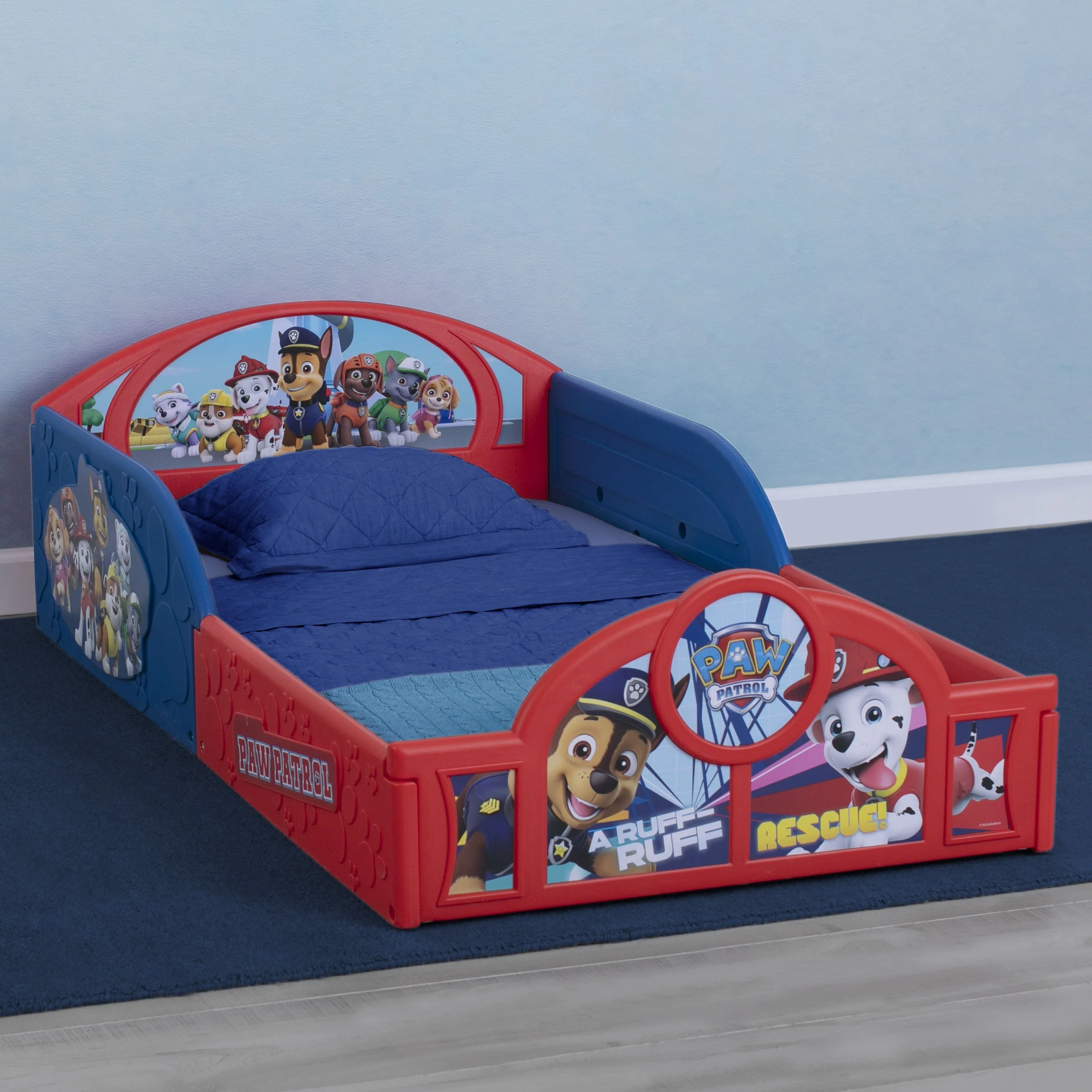 PAW Patrol Plastic Sleep and Play Toddler Bed - Image 4