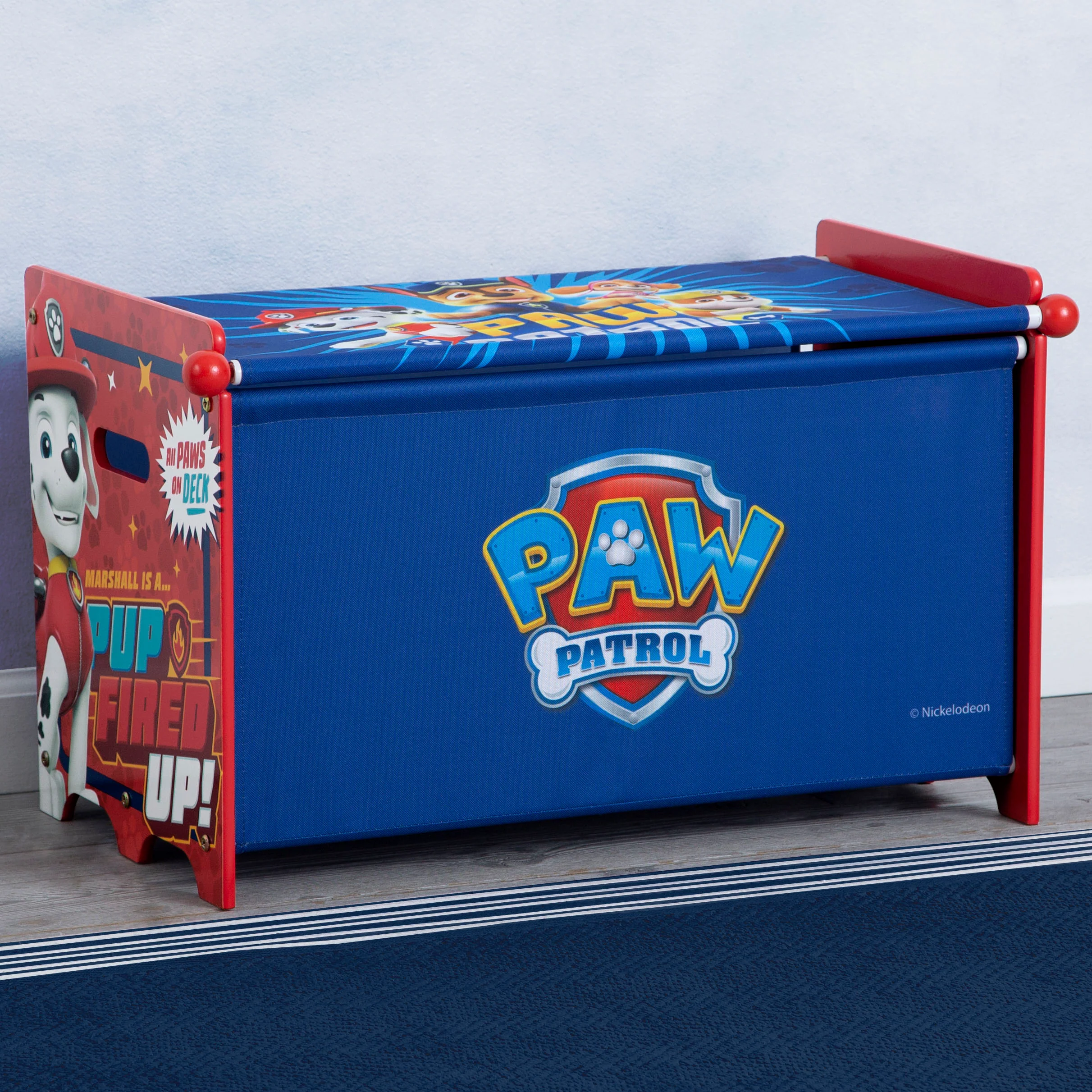 PAW Patrol Toy Box Toy Box with Retractable Fabric Top - Image 4