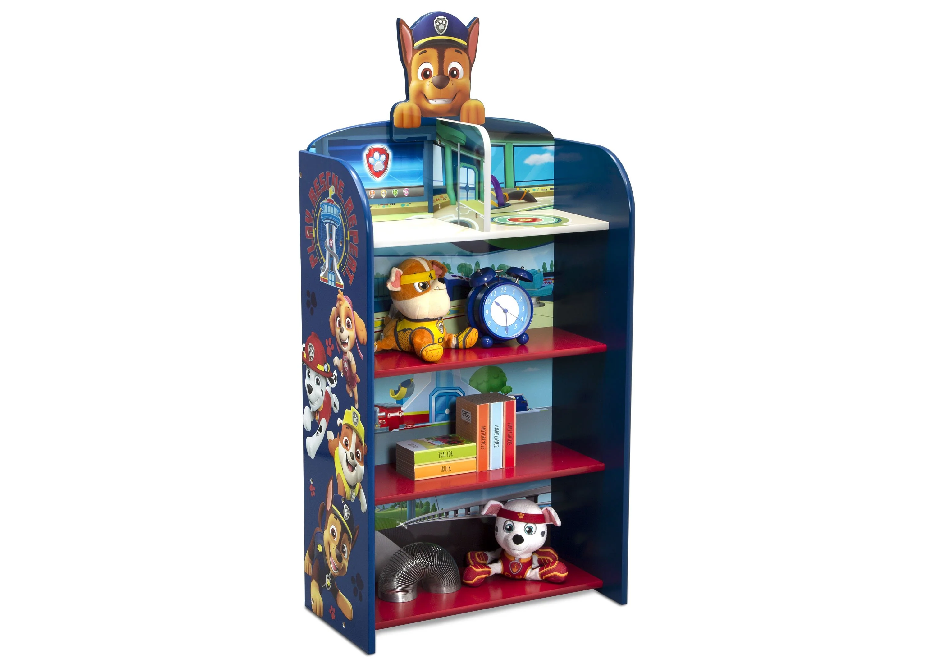 PAW Patrol Wooden Playhouse 4-Shelf Bookcase - Image 3