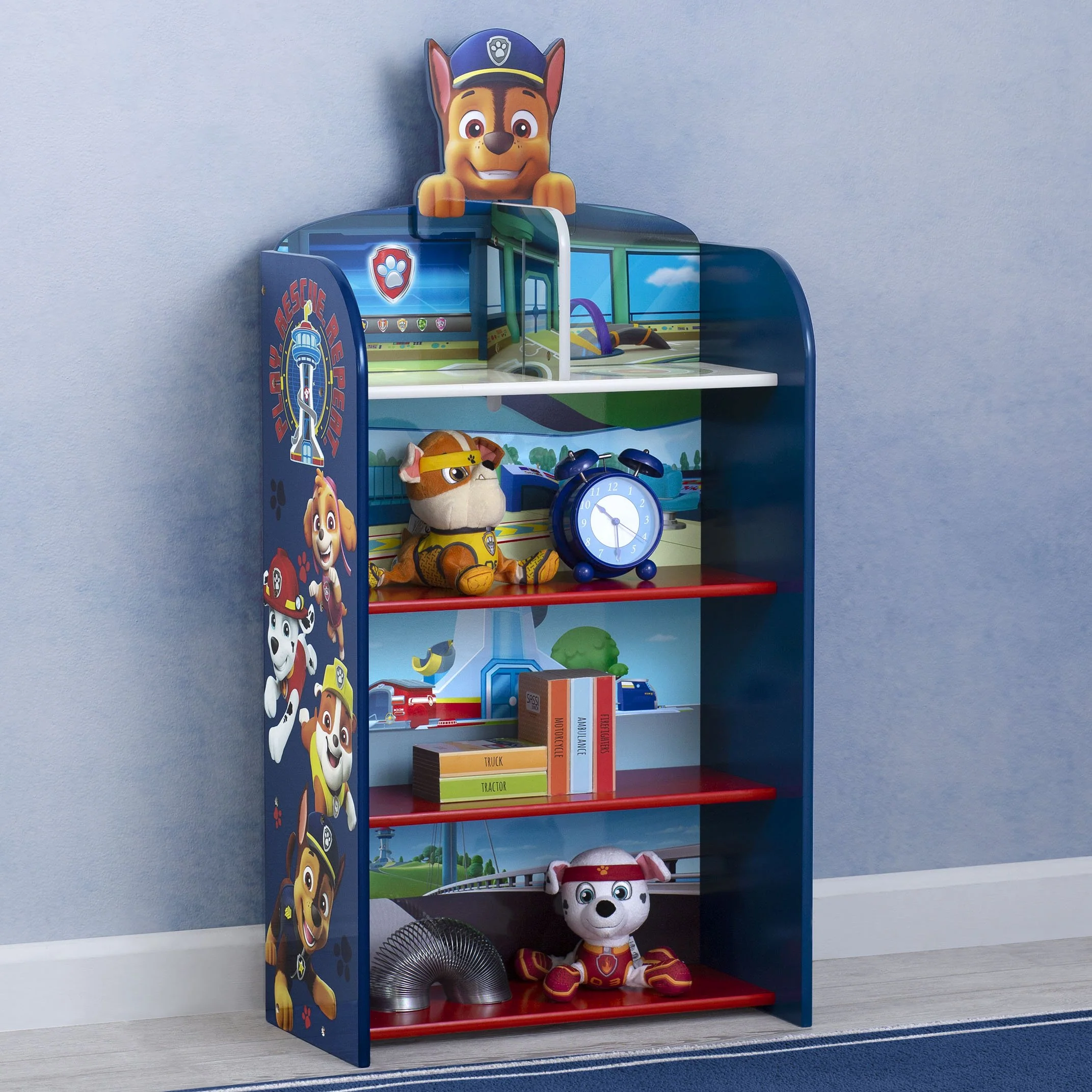 PAW Patrol Wooden Playhouse 4-Shelf Bookcase - Image 5