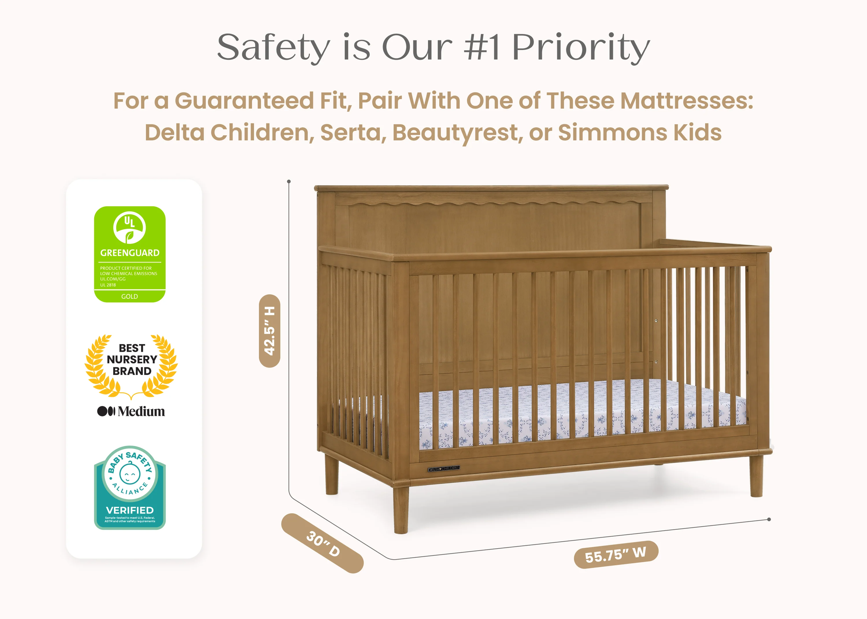Penelope 6-in-1 Convertible Crib - Image 8