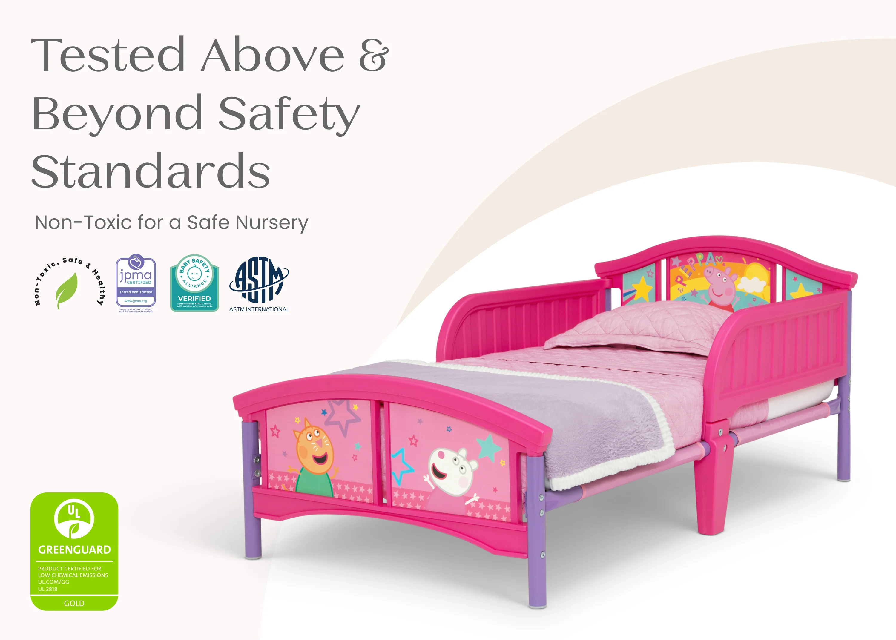 Peppa Pig Big Adventures Plastic Toddler Bed - Image 5