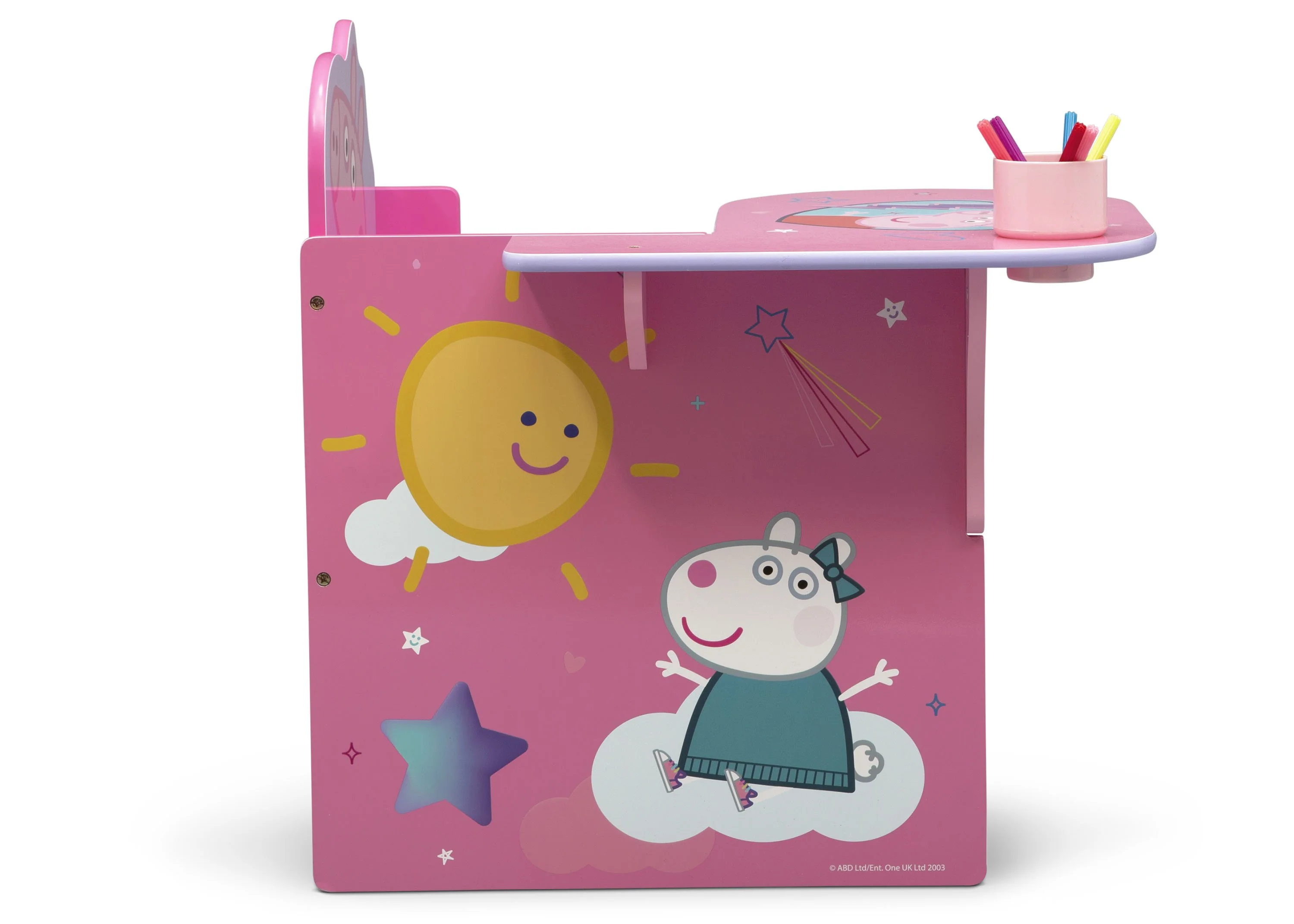 Peppa Pig Chair Desk with Storage Bin - Image 4