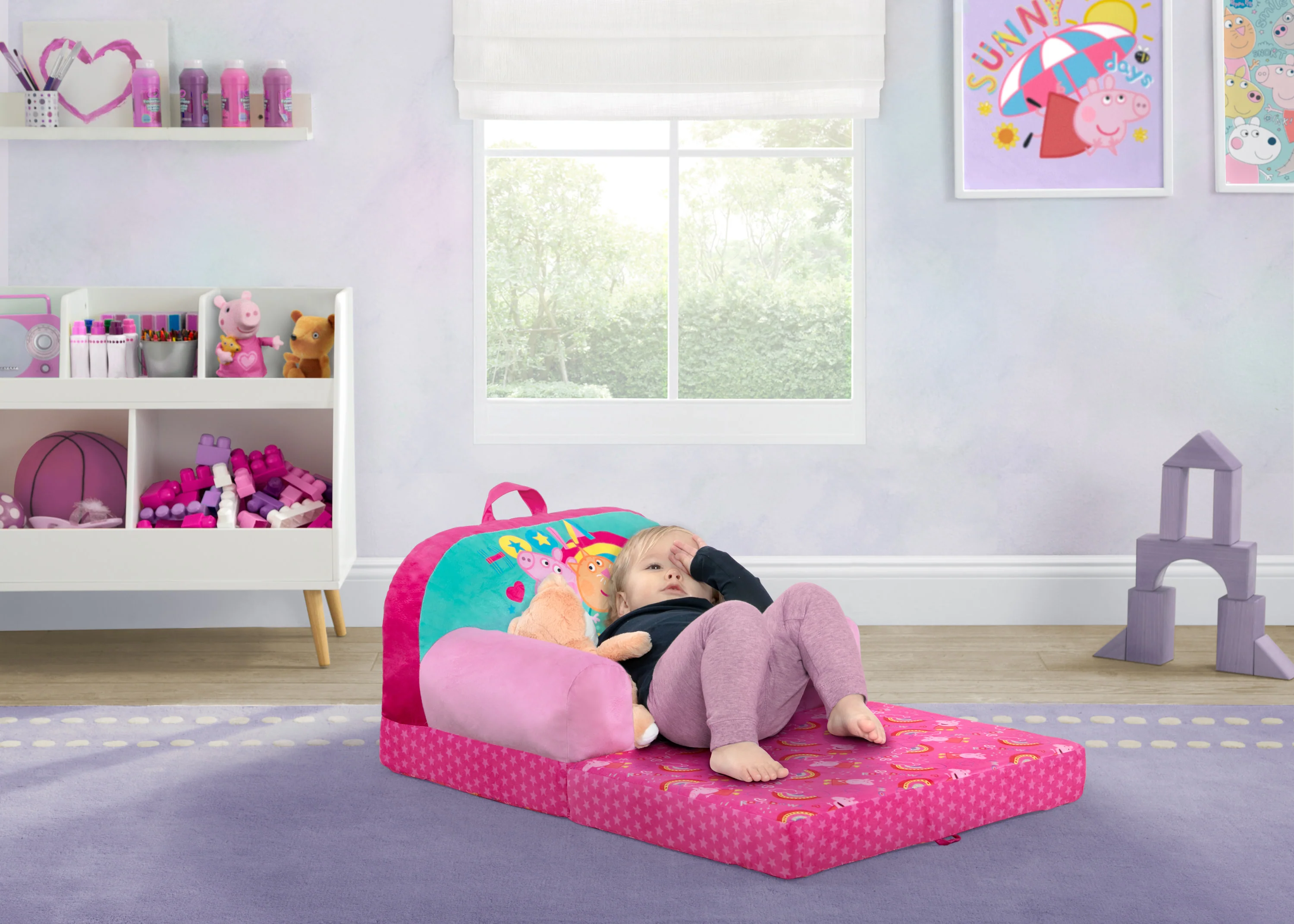 Peppa Pig Cozee Buddy Flip-Out Chair - Image 2