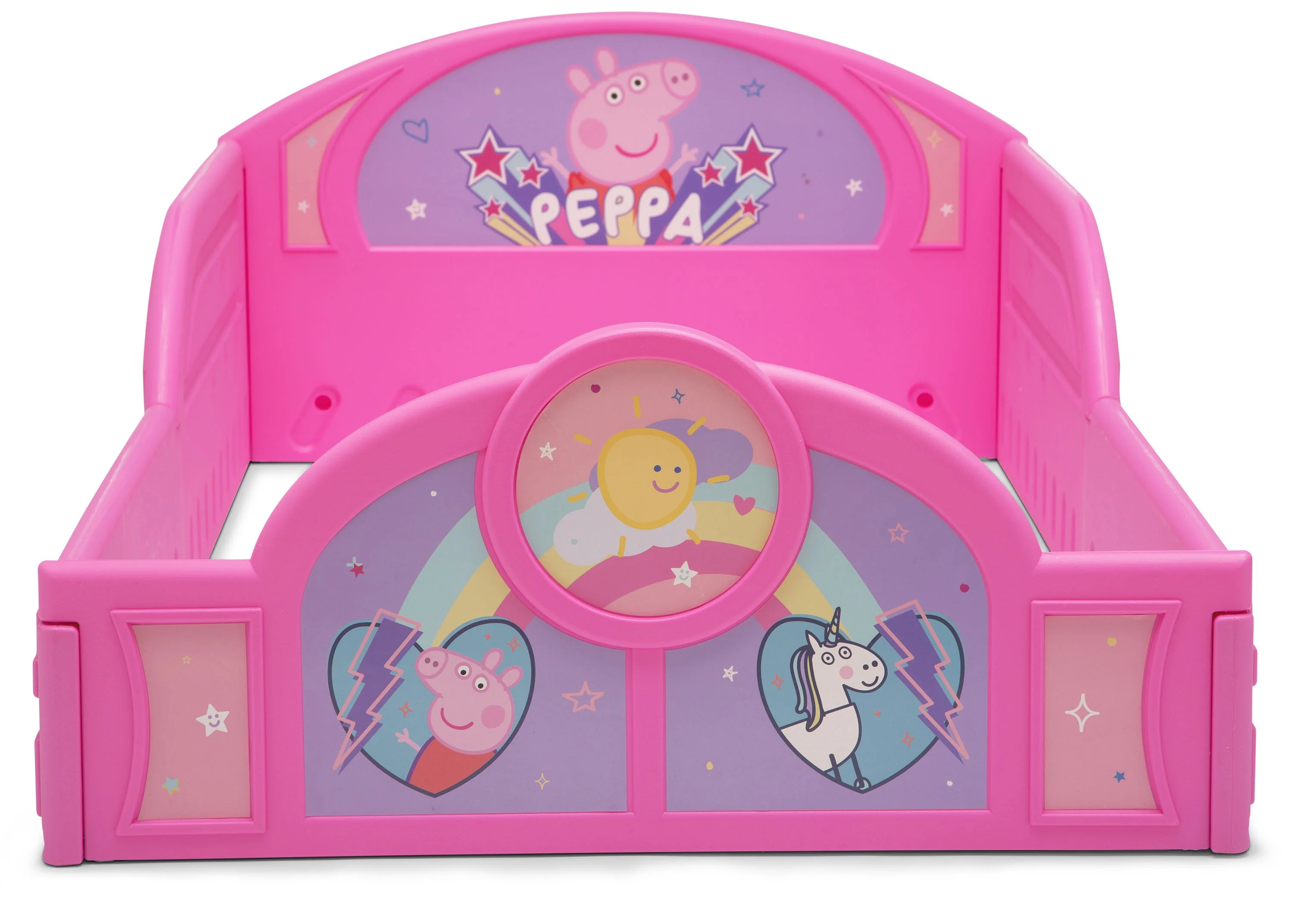 Peppa Pig Plastic Sleep and Play Toddler Bed - Image 7
