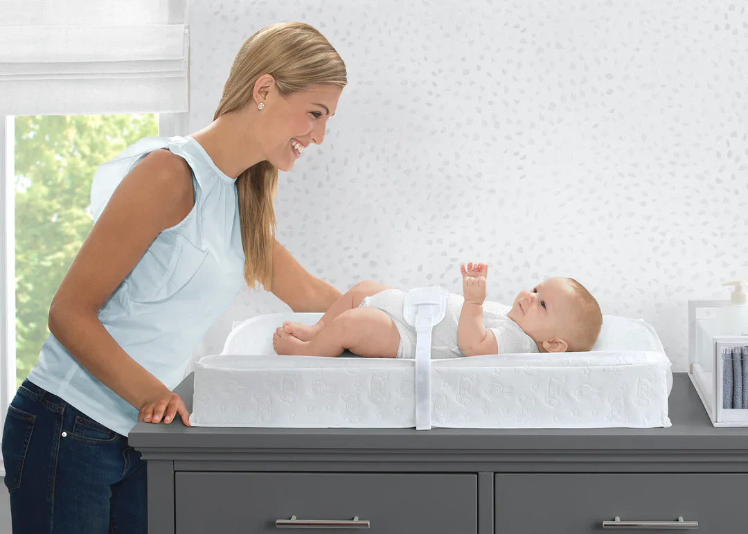 Perfect Sleeper 2-in-1 Deluxe Pillow Top Changing Pad & Portable Changing Mat