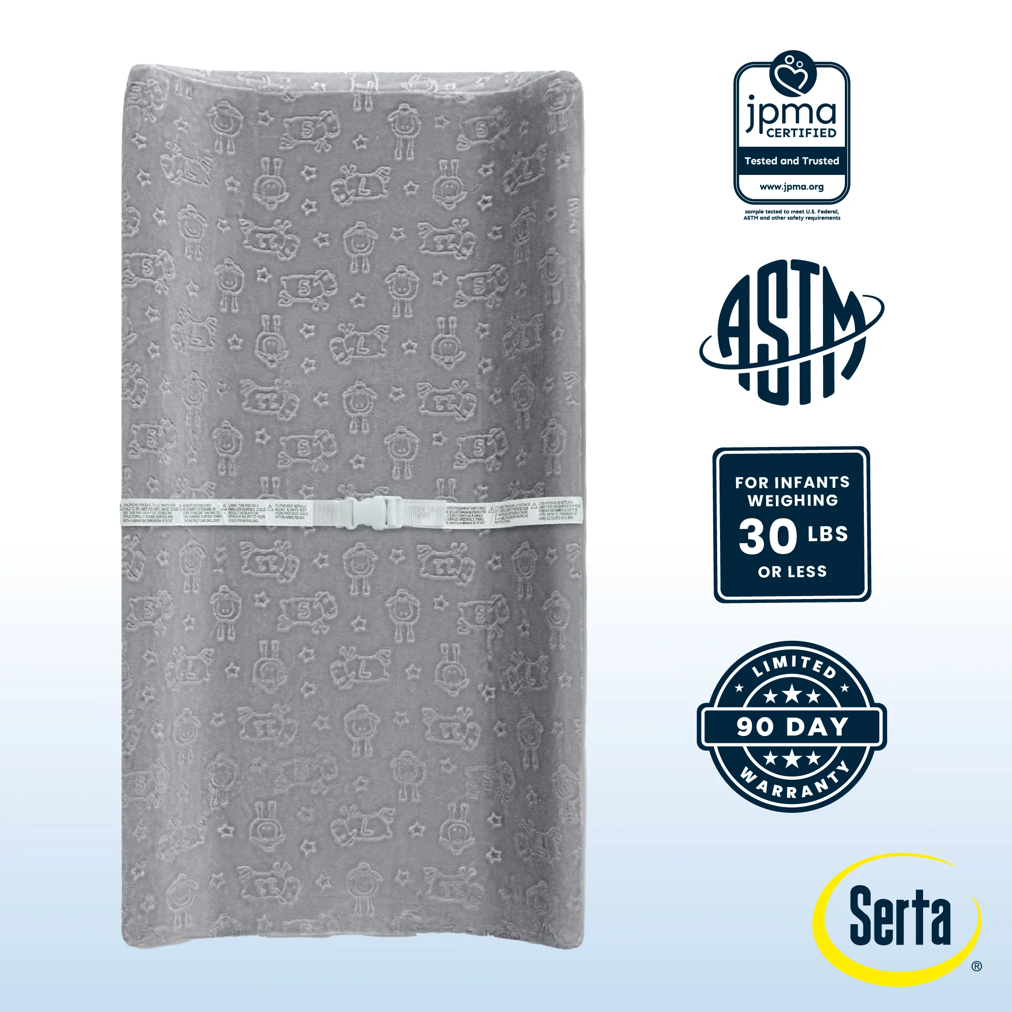 Perfect Sleeper Changing Pad with Plush Cover Set - Image 10