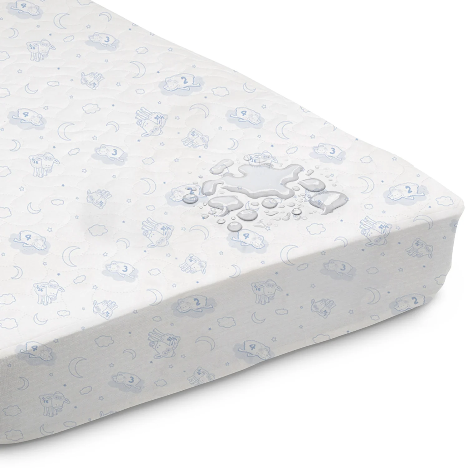 Deluxe Crib Mattress Pad - 100% Waterproof, Quilted Top, Fitted Protective Crib Mattress Pad - Image 3
