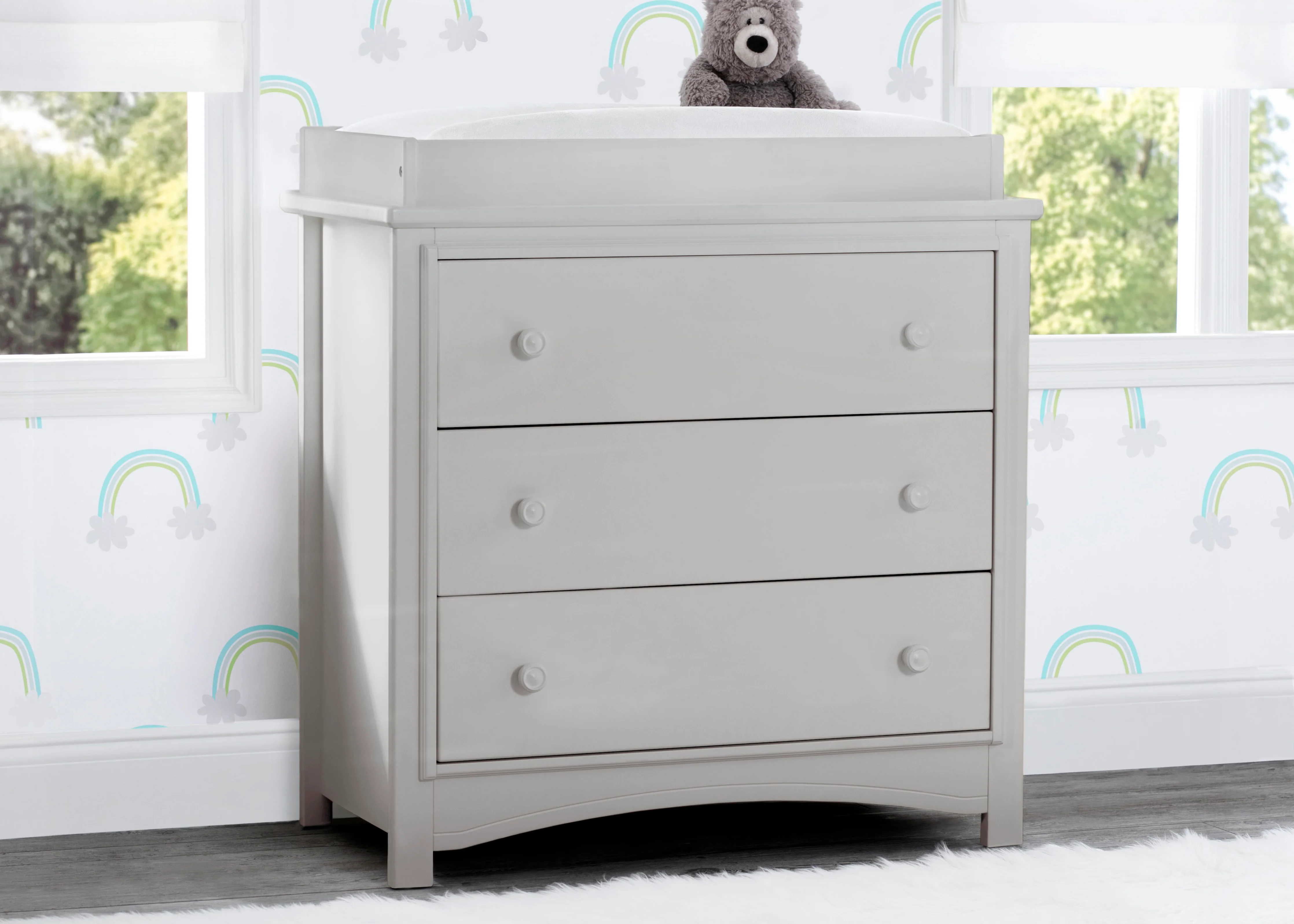 Perry 3 Drawer Dresser with Changing Top and Interlocking Drawers - Image 13
