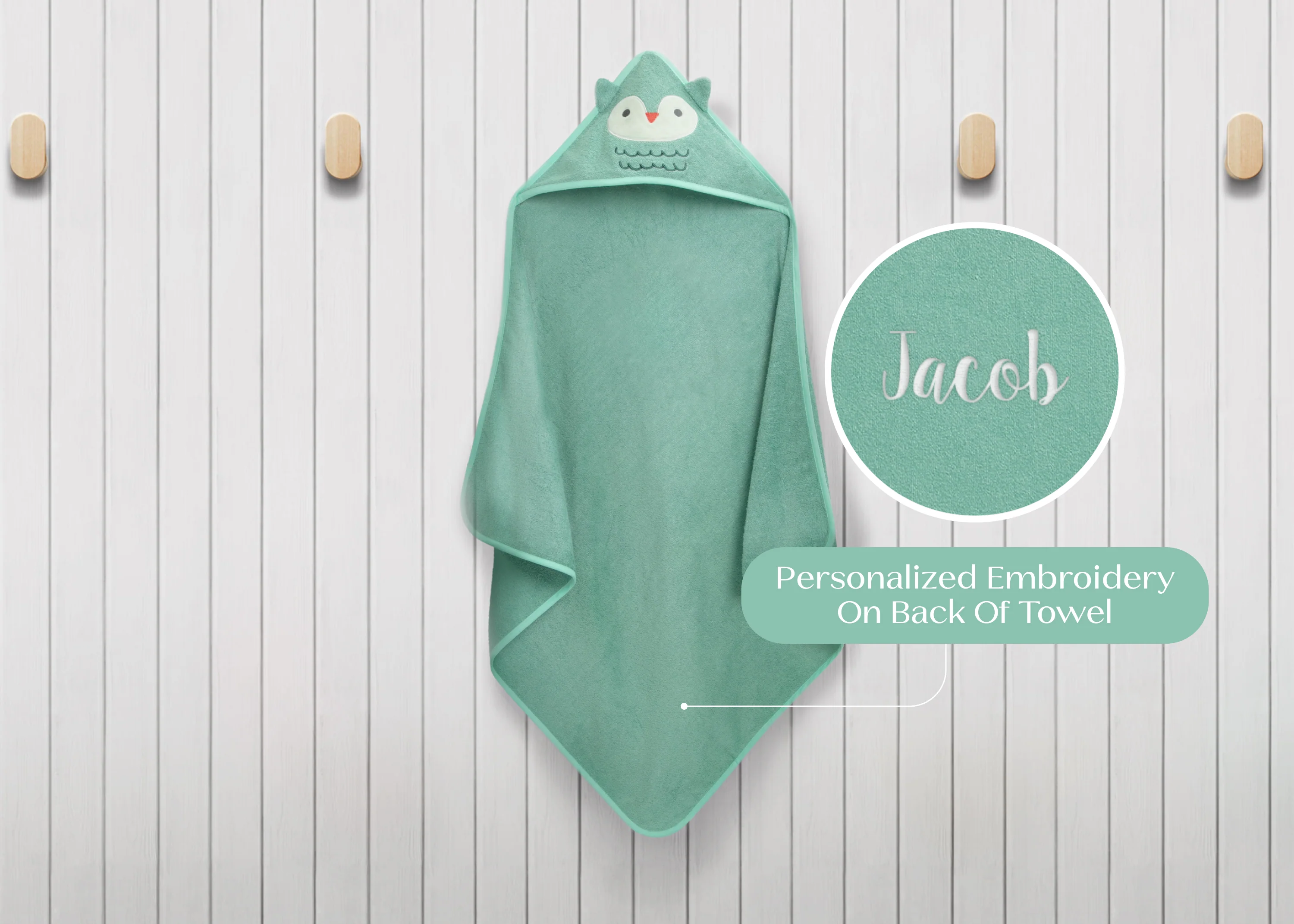 Personalized Baby Hooded Bath Towel