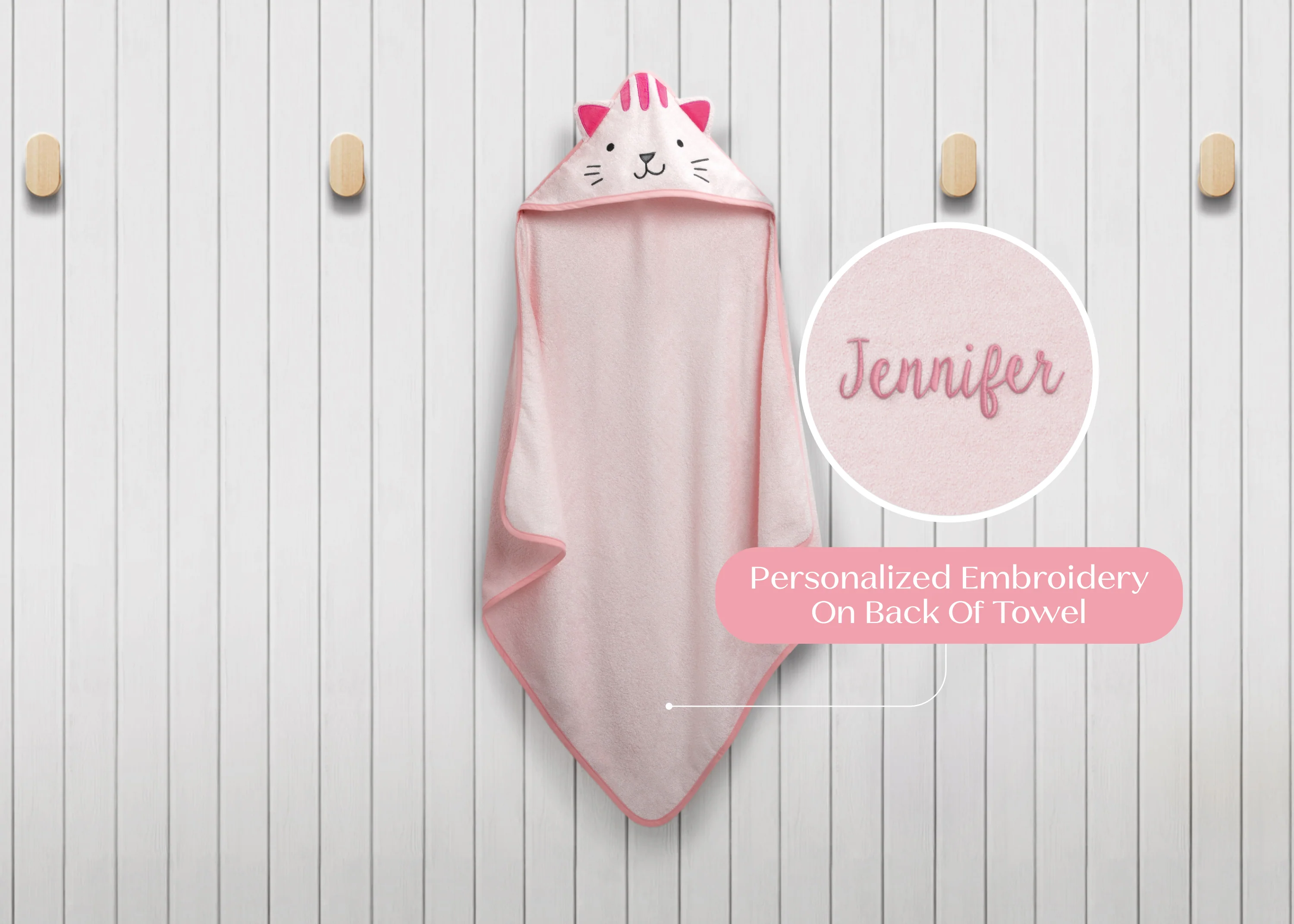 Personalized Baby Hooded Bath Towel - Image 16