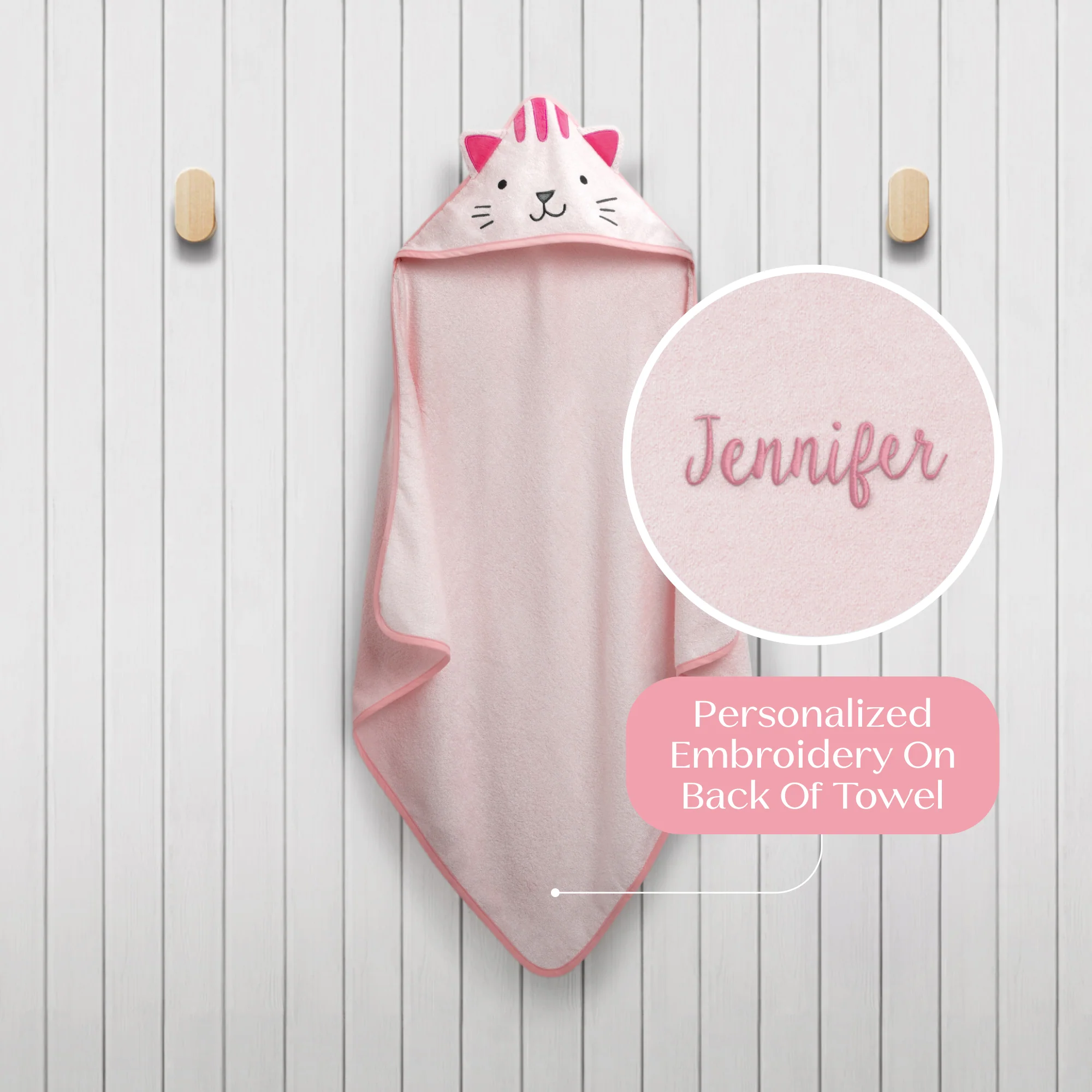Personalized Baby Hooded Bath Towel - Image 20