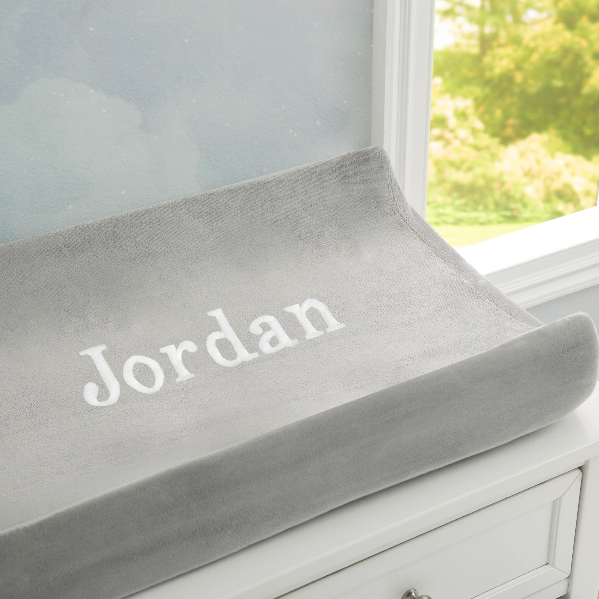 Personalized Contoured Changing Pad With Plush Cover - Image 6