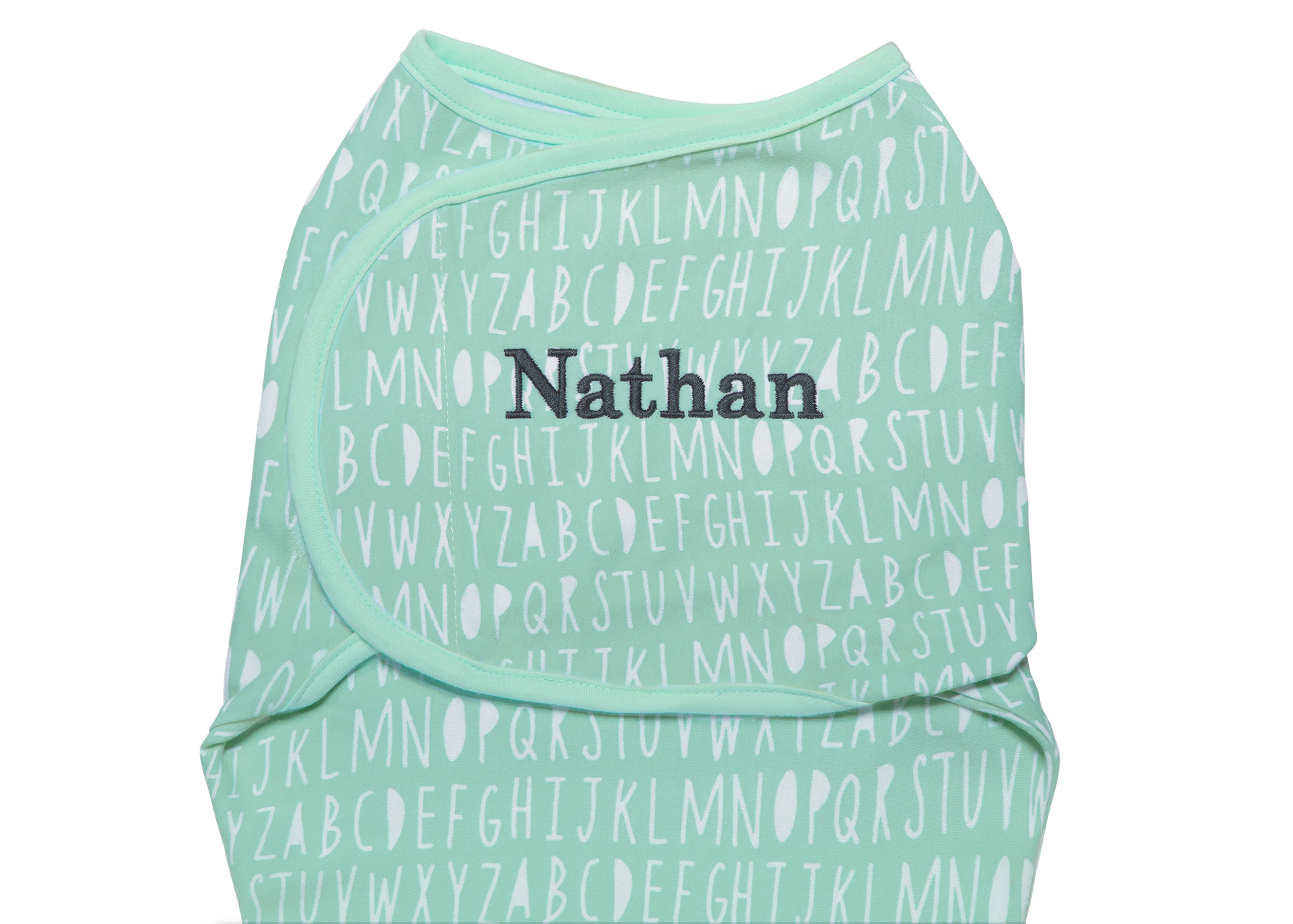 Personalized Little Lambs Adjustable Swaddle Wrap - 100% Cotton - Size Small/Medium, Fits Babies 0-3 Months/7-14 lbs. - Image 14
