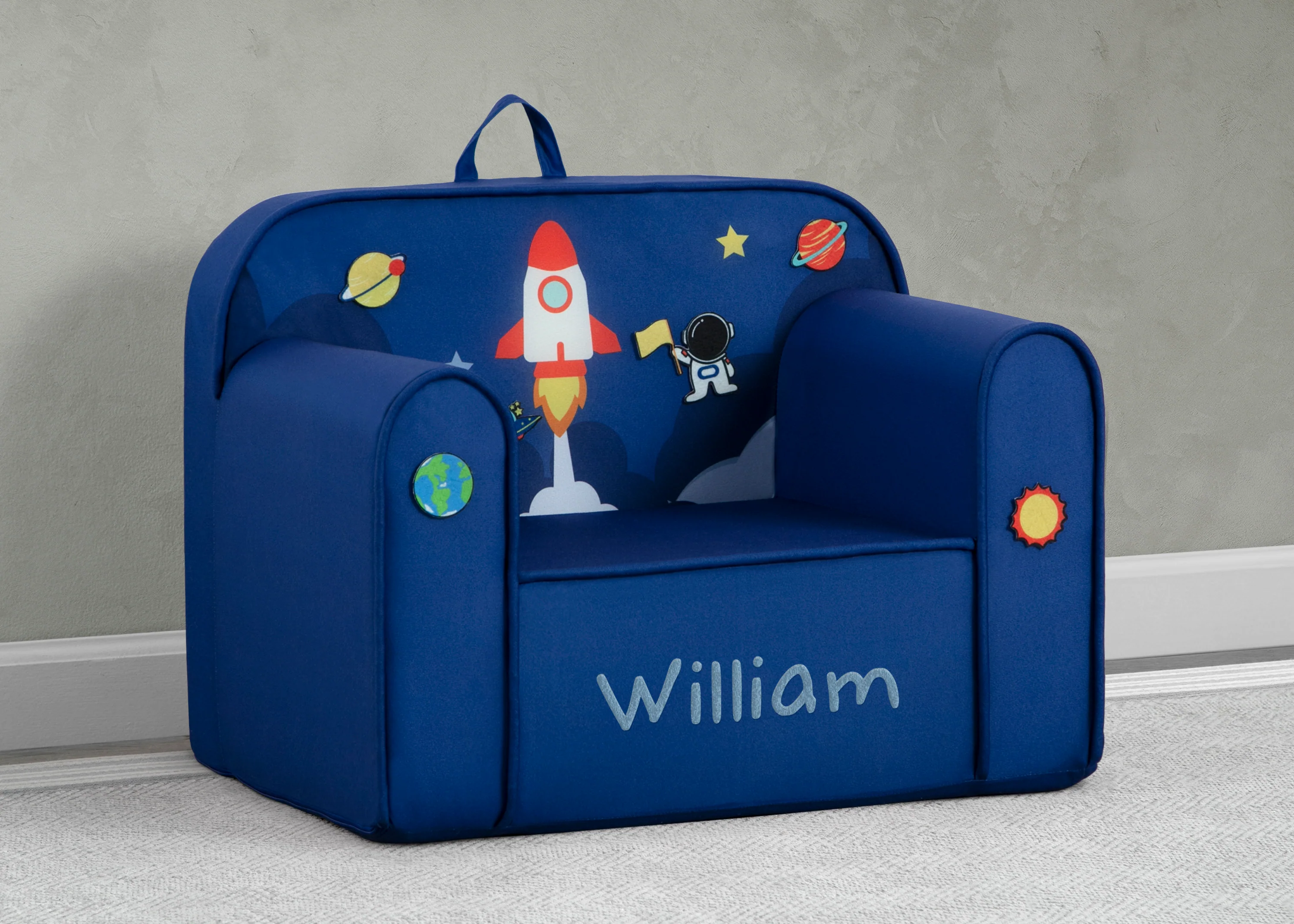Personalized Mix & Match Cozee Kids Chair with Interchangeable Patches - Image 10