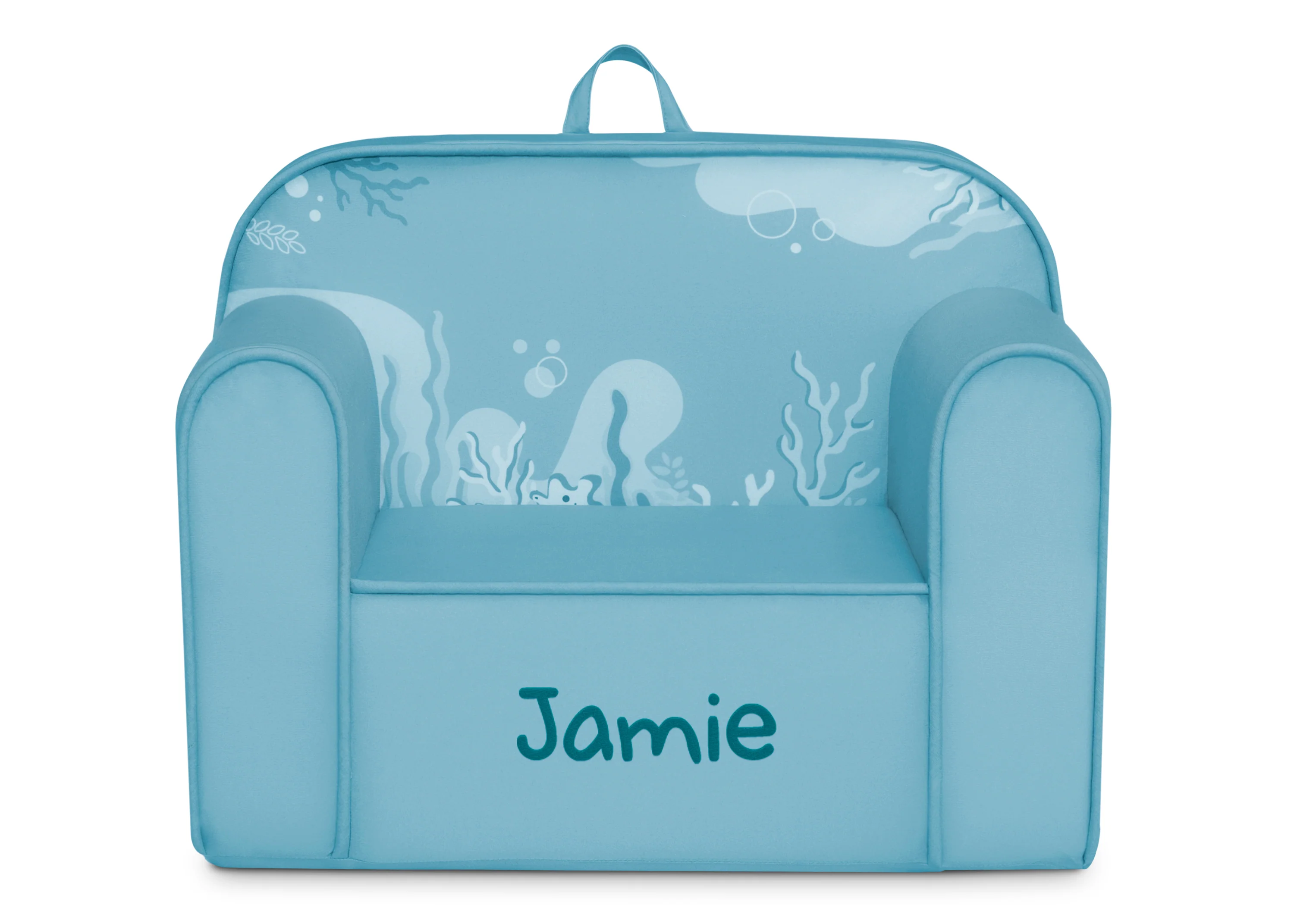 Personalized Mix & Match Cozee Kids Chair with Interchangeable Patches - Image 12