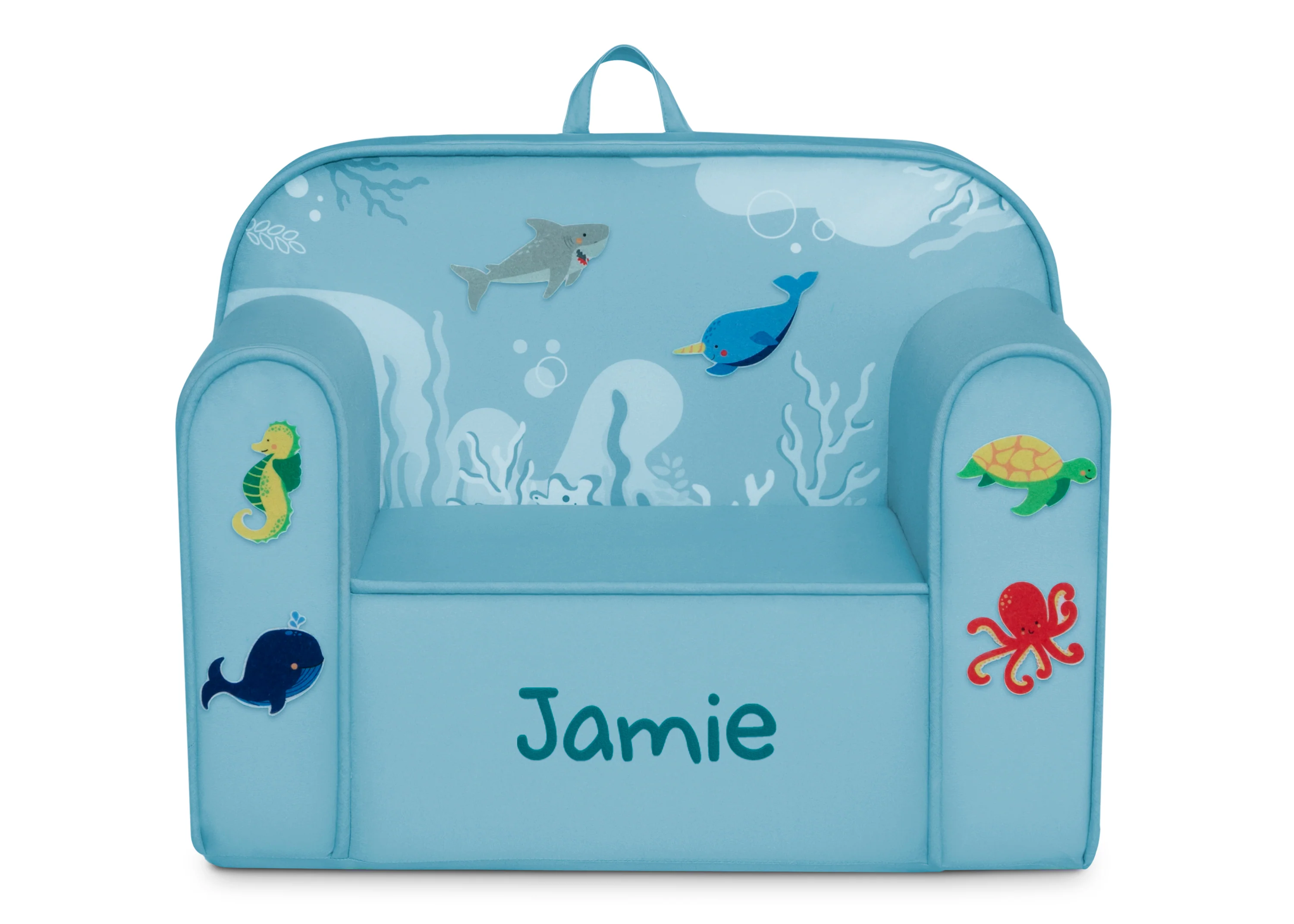 Personalized Mix & Match Cozee Kids Chair with Interchangeable Patches - Image 17