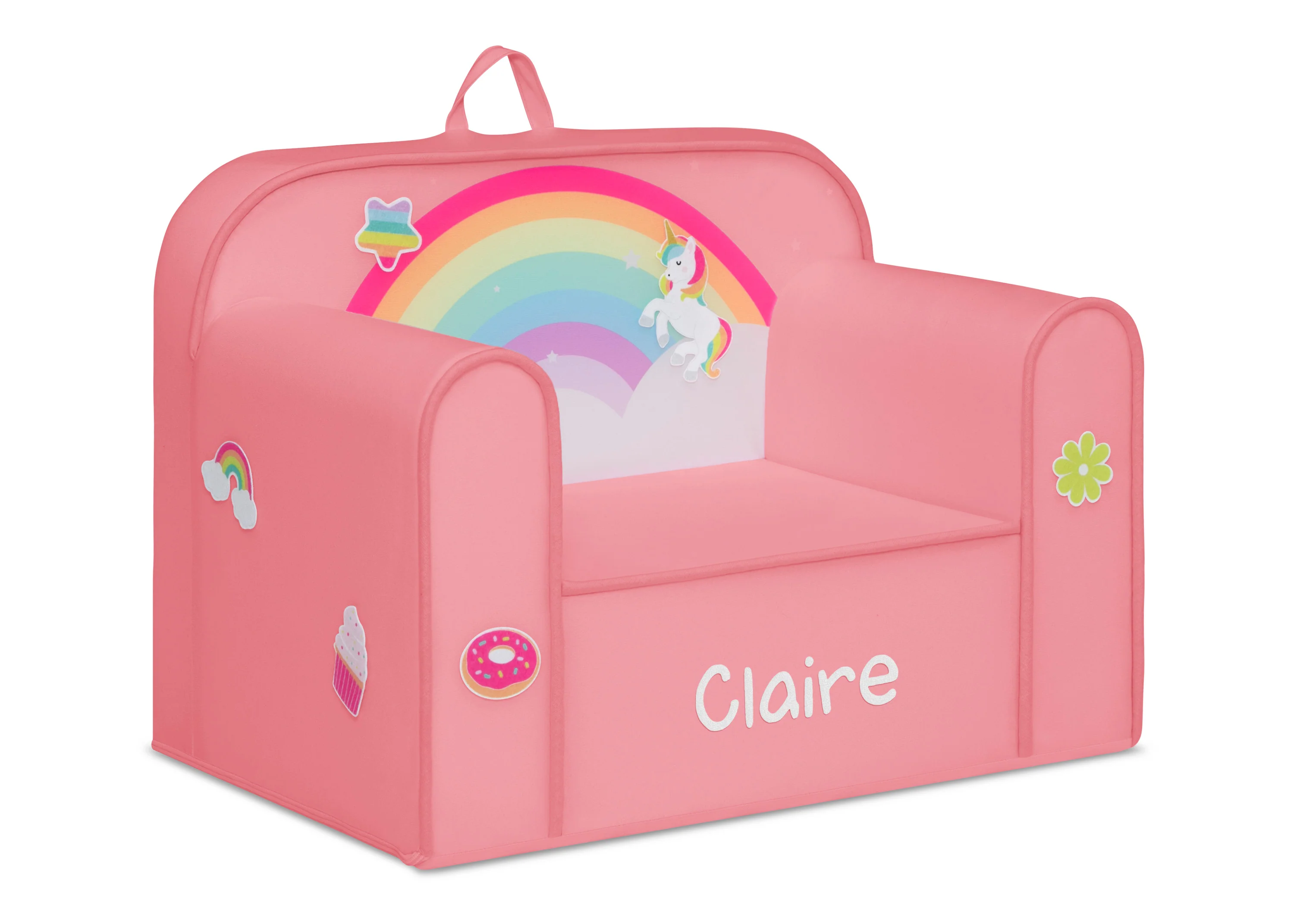 Personalized Mix & Match Cozee Kids Chair with Interchangeable Patches - Image 23