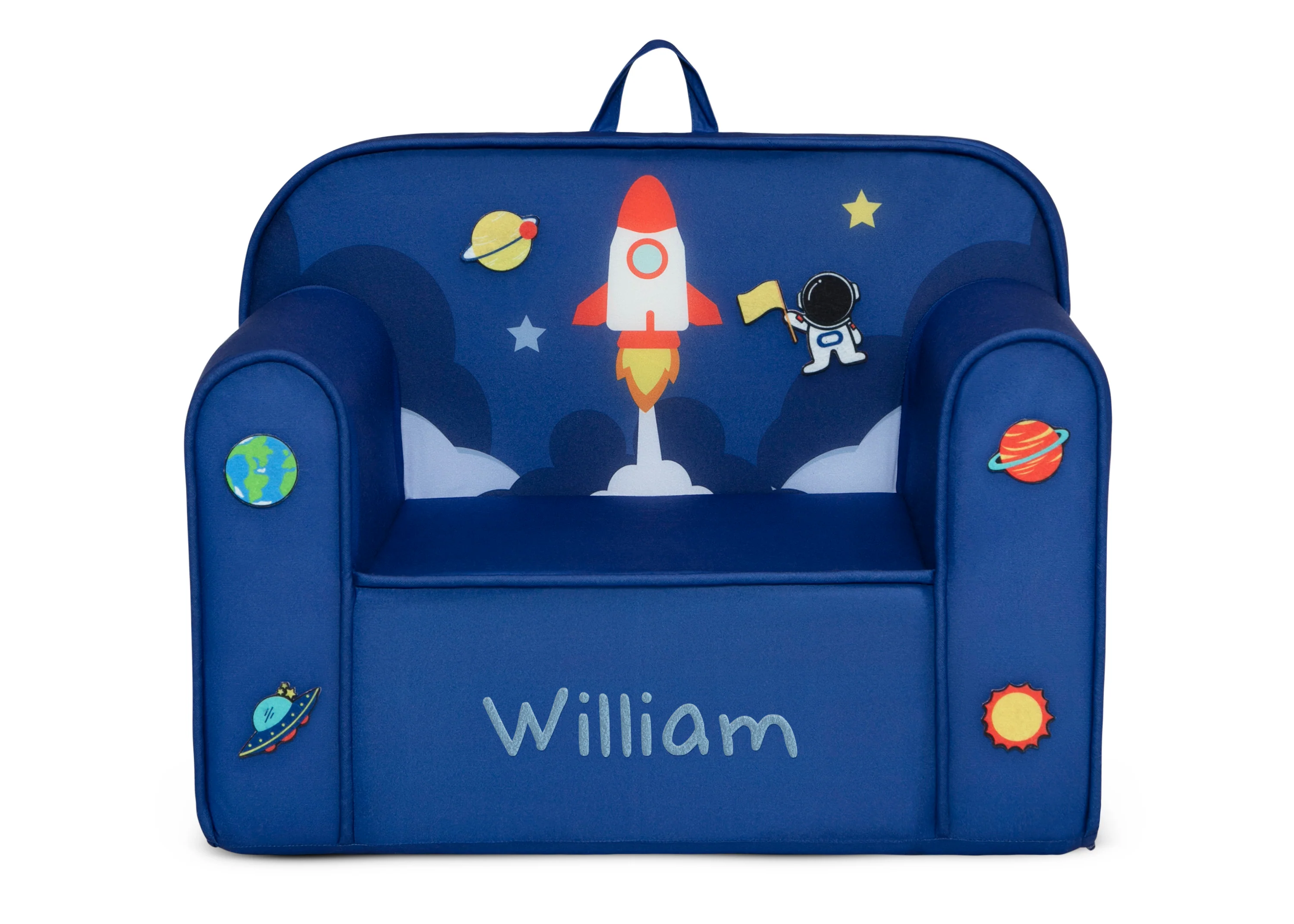 Personalized Mix & Match Cozee Kids Chair with Interchangeable Patches - Image 7