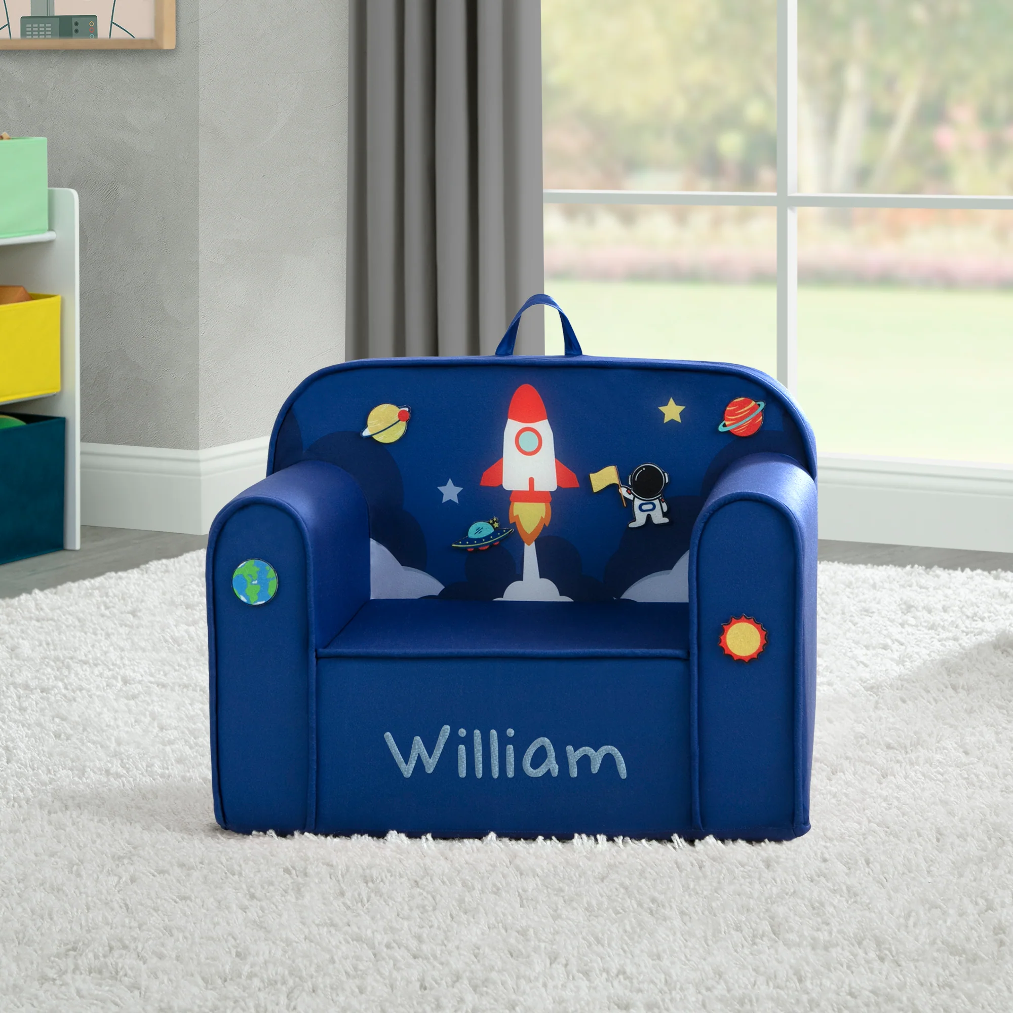 Personalized Mix & Match Cozee Kids Chair with Interchangeable Patches - Image 8