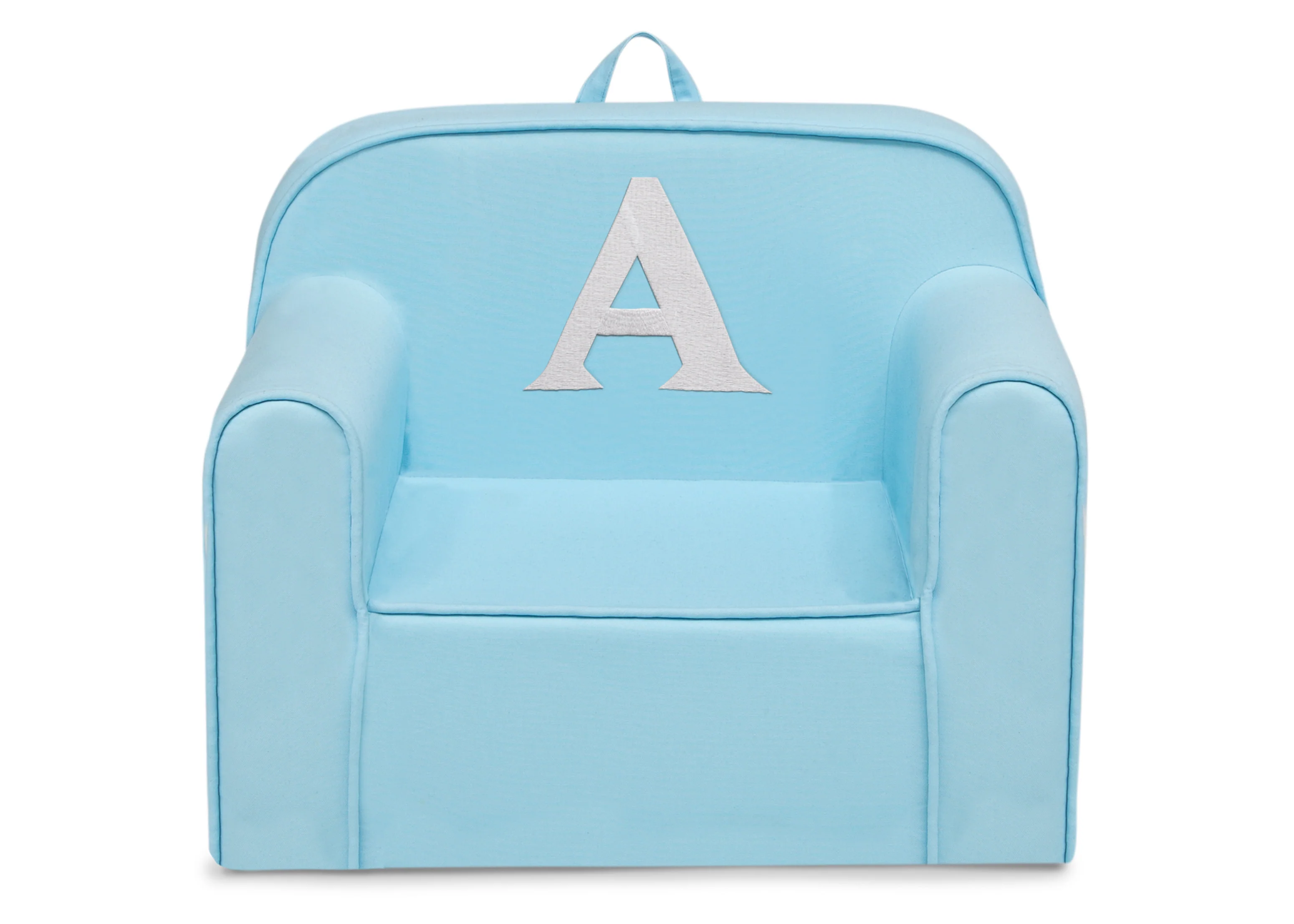 Personalized Monogram Light Blue Cozee Chair - Image 2