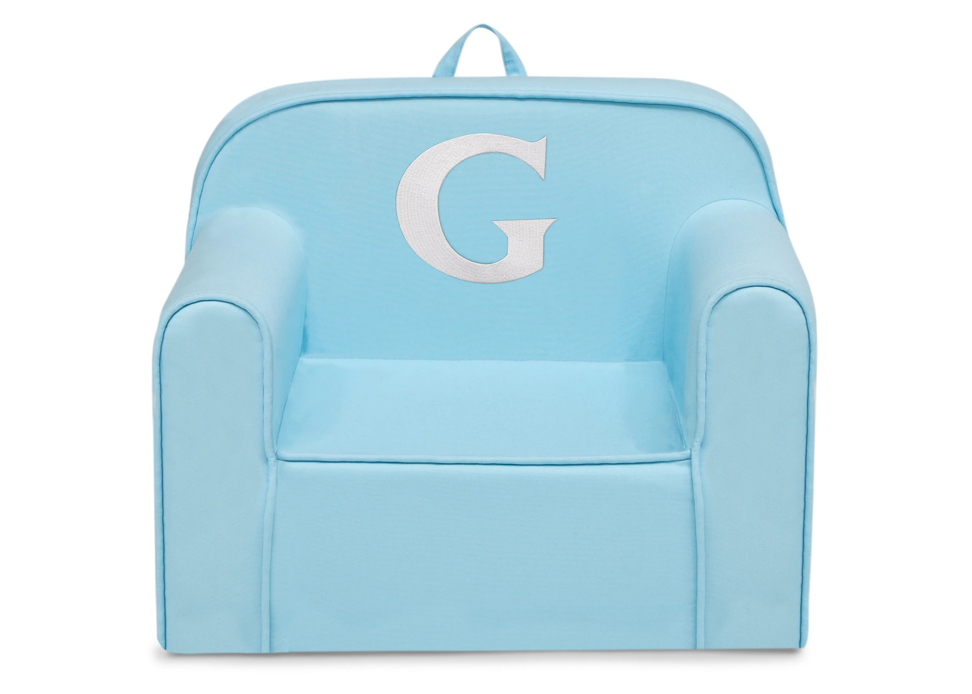 Personalized Monogram Light Blue Cozee Chair - Image 32