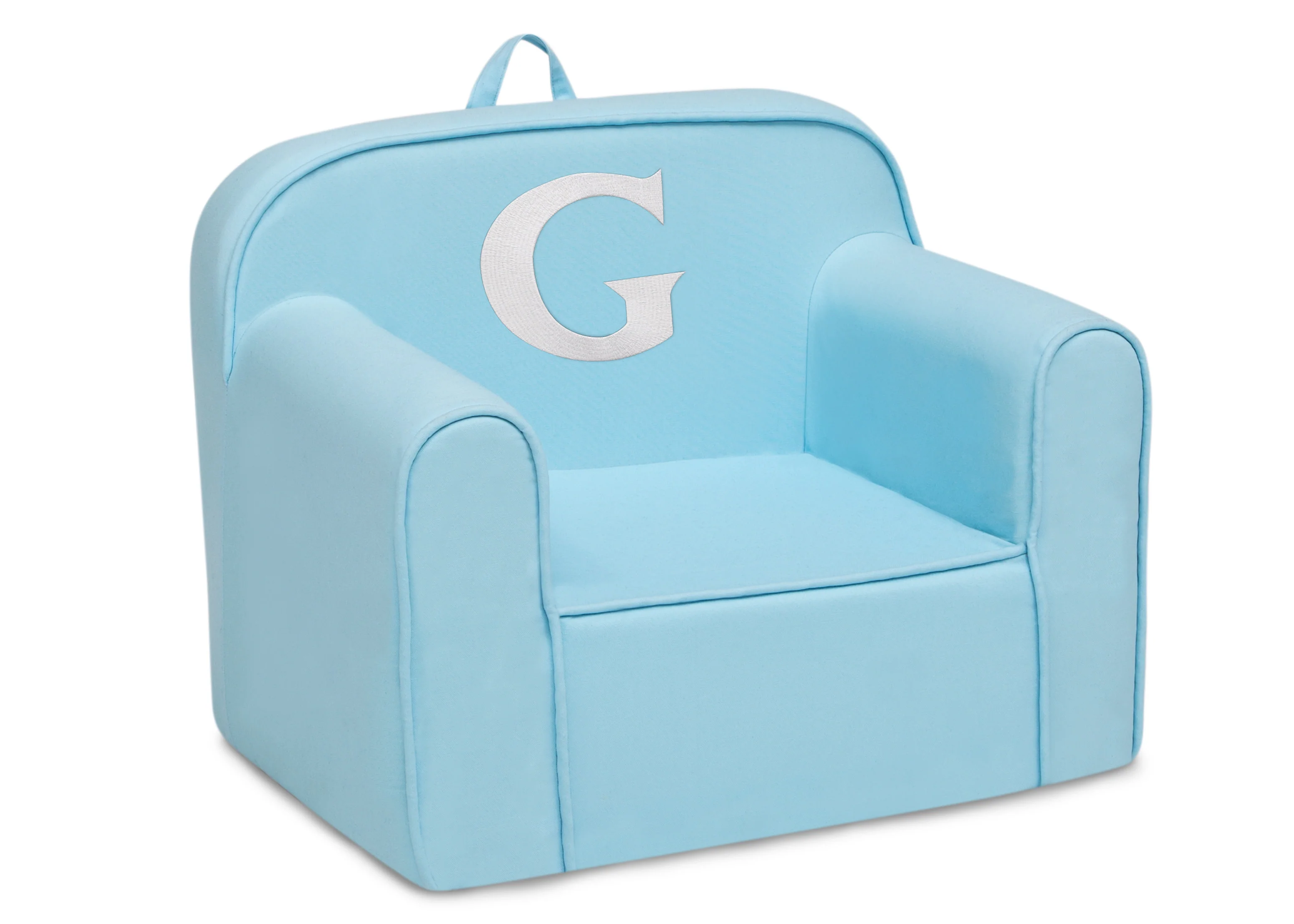 Personalized Monogram Light Blue Cozee Chair - Image 33