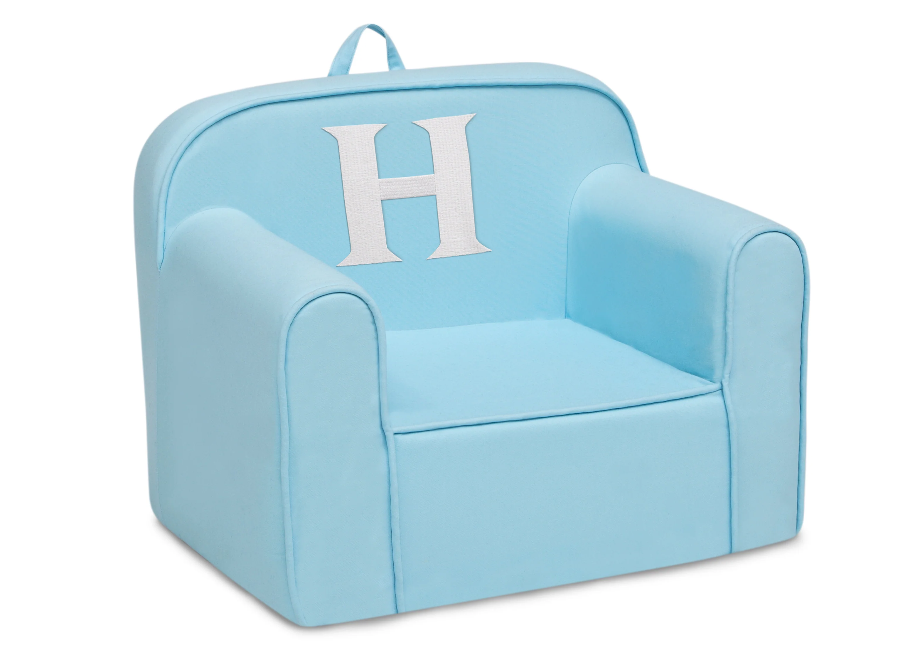 Personalized Monogram Light Blue Cozee Chair - Image 38