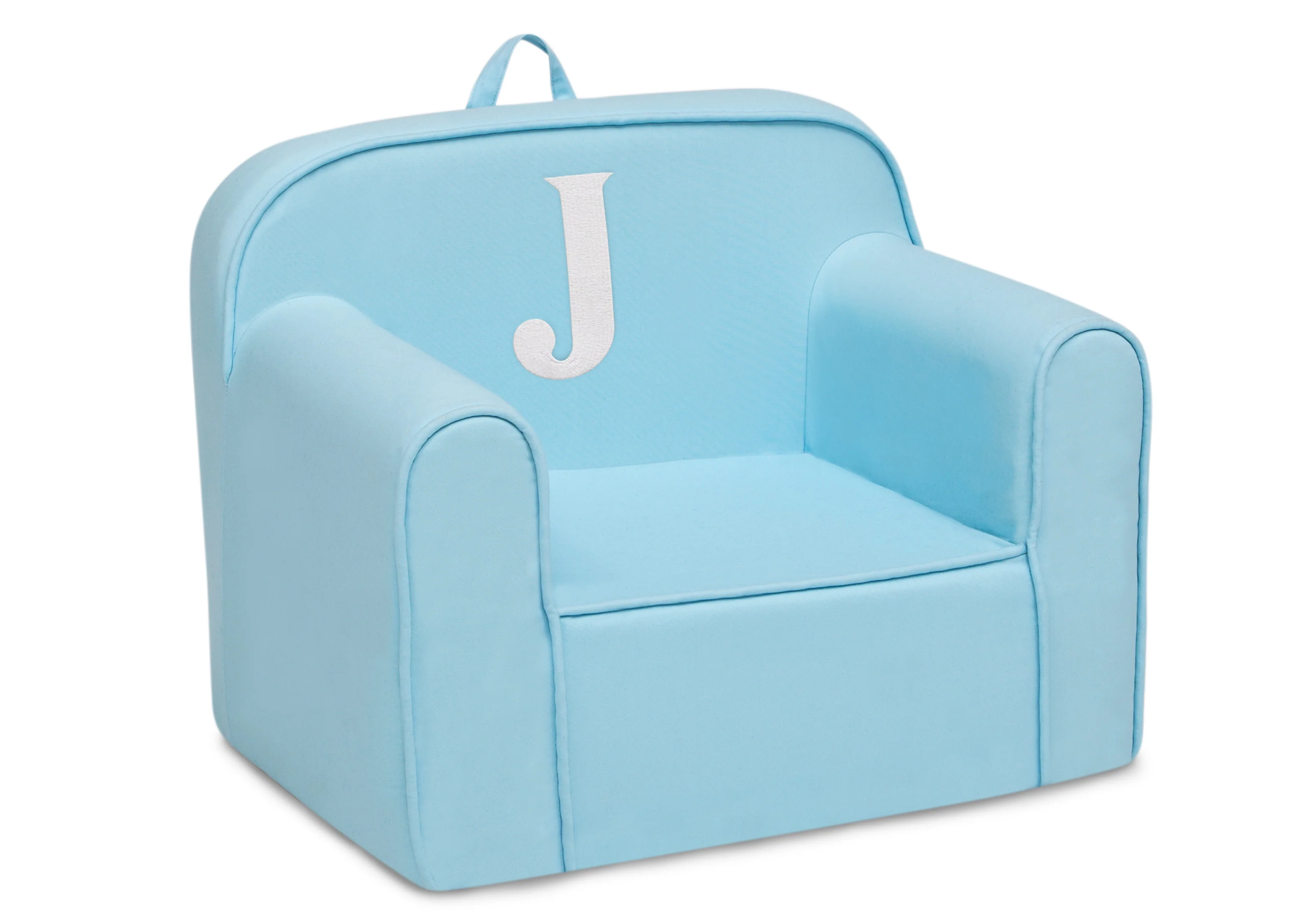 Personalized Monogram Light Blue Cozee Chair - Image 48