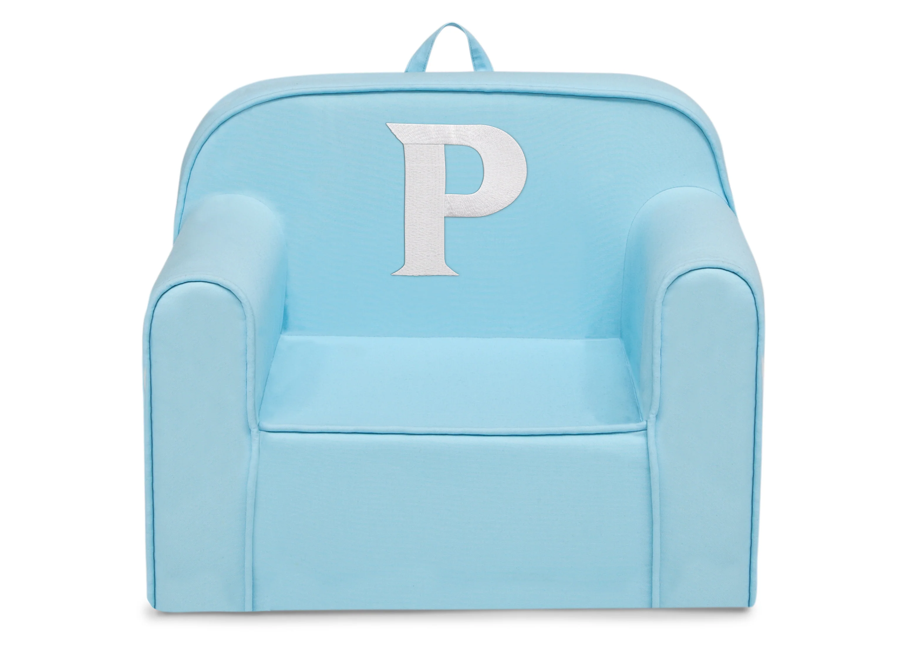 Personalized Monogram Light Blue Cozee Chair - Image 77