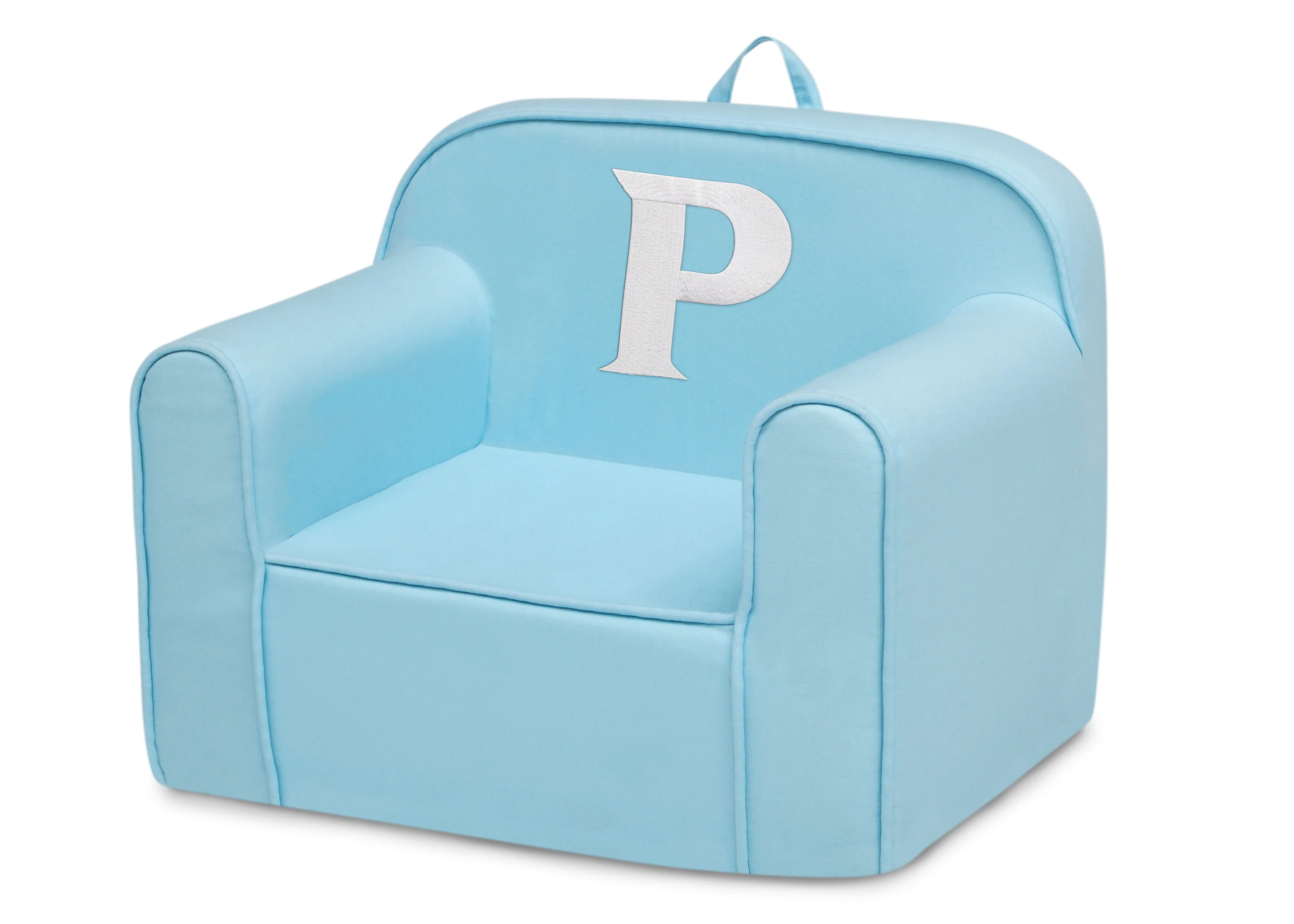 Personalized Monogram Light Blue Cozee Chair - Image 79