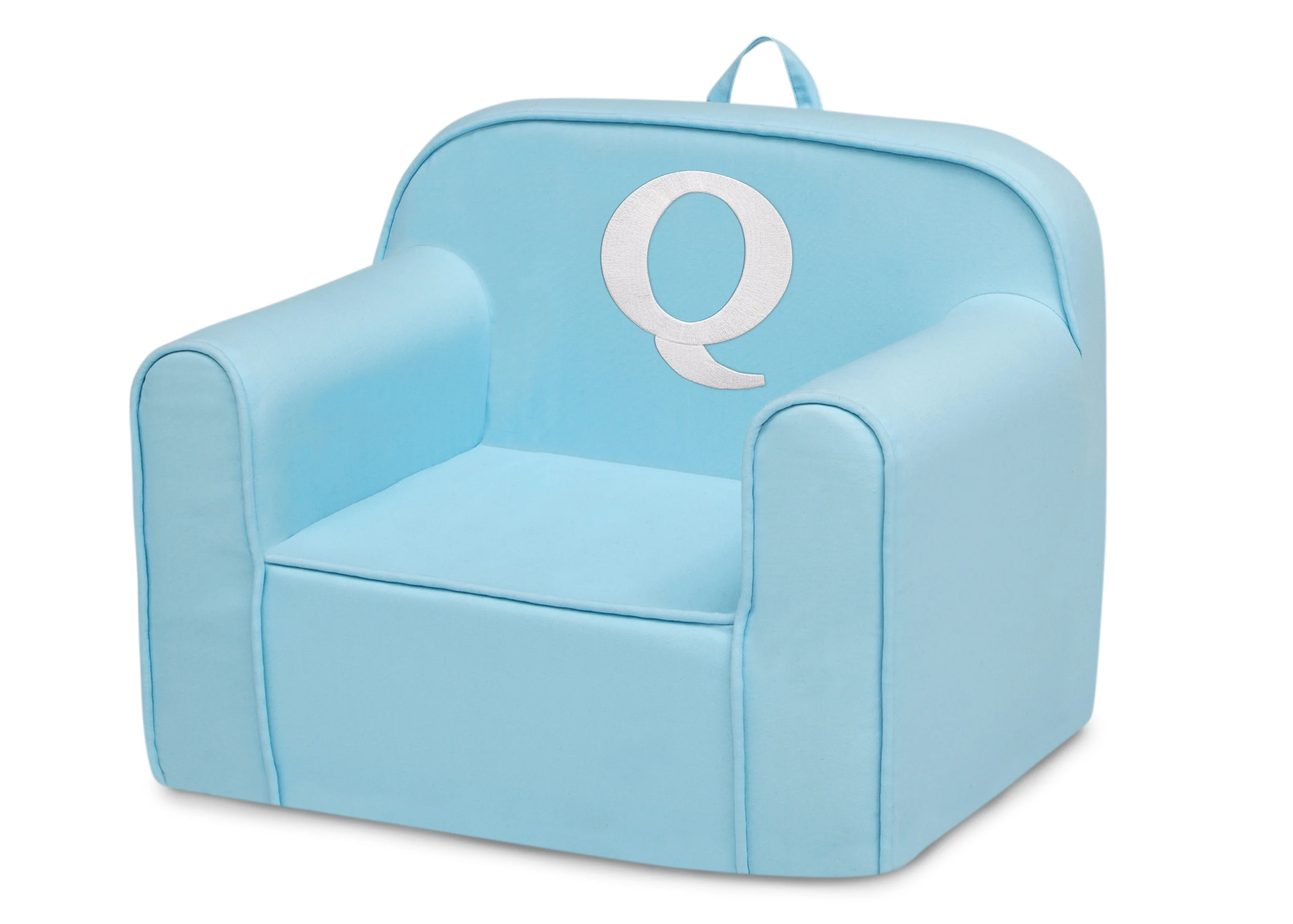 Personalized Monogram Light Blue Cozee Chair - Image 84