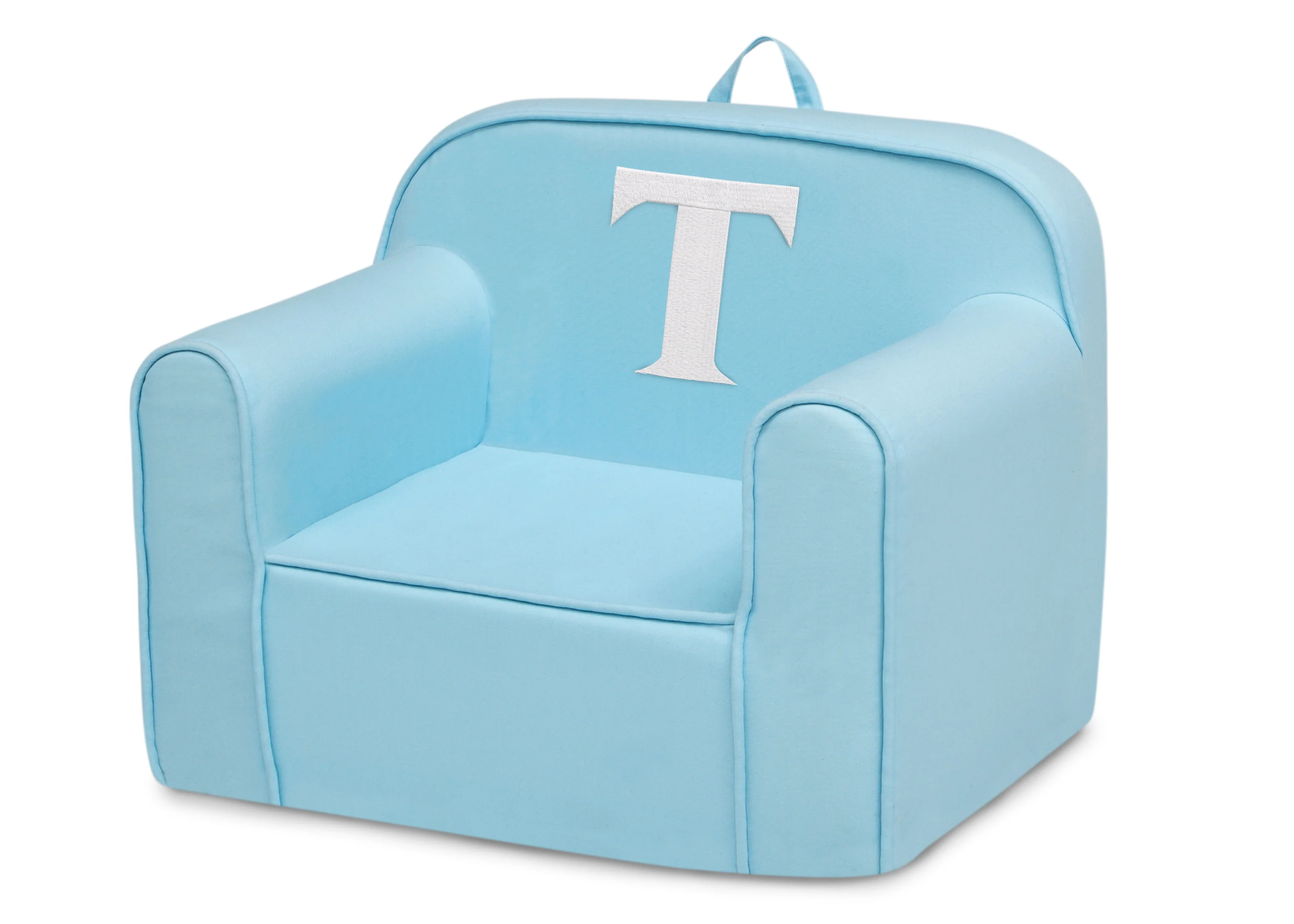 Personalized Monogram Light Blue Cozee Chair - Image 99